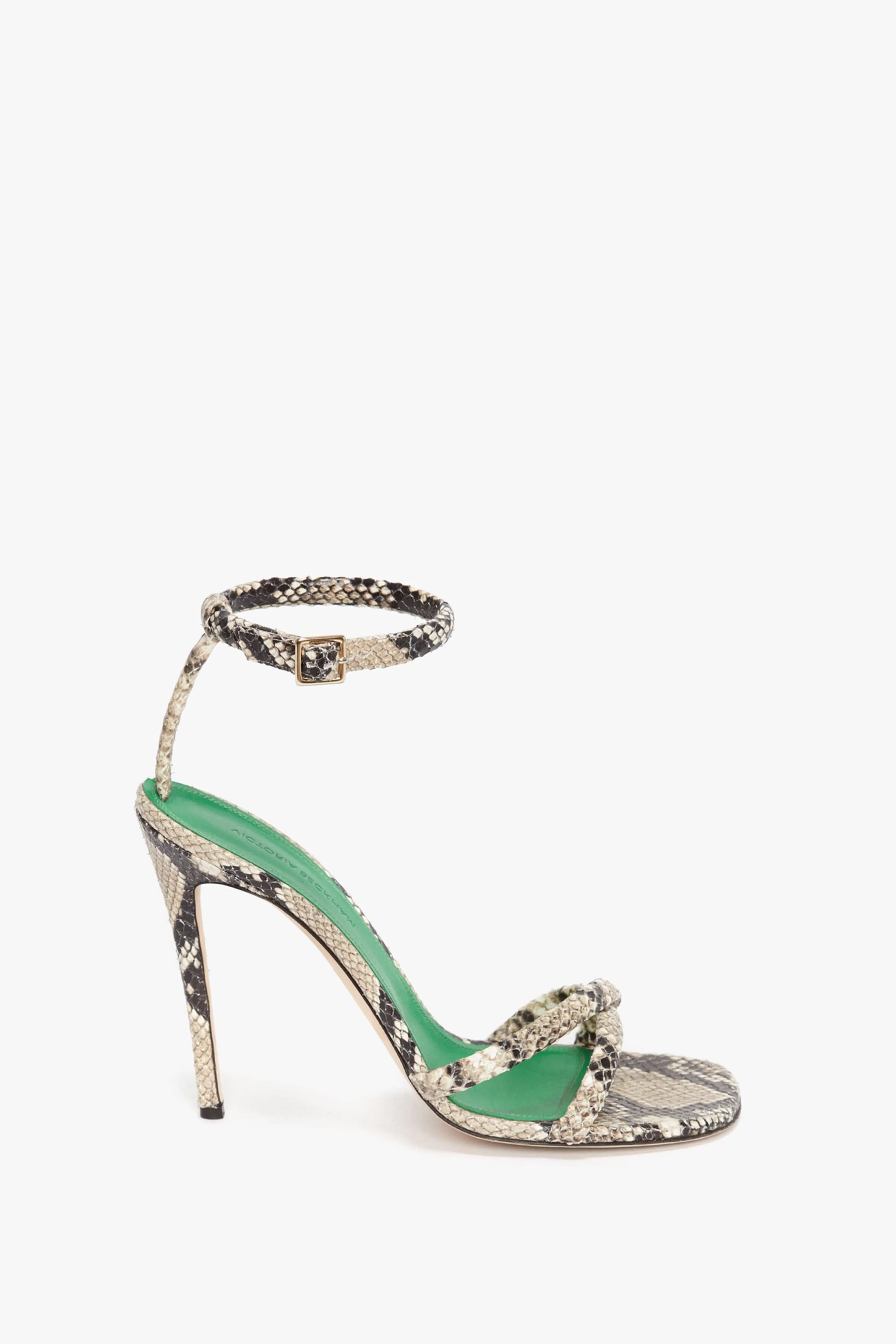 READY TO WEAR Victoria Beckham Sale | Anne Sandal In Cream Printed Snakeskin