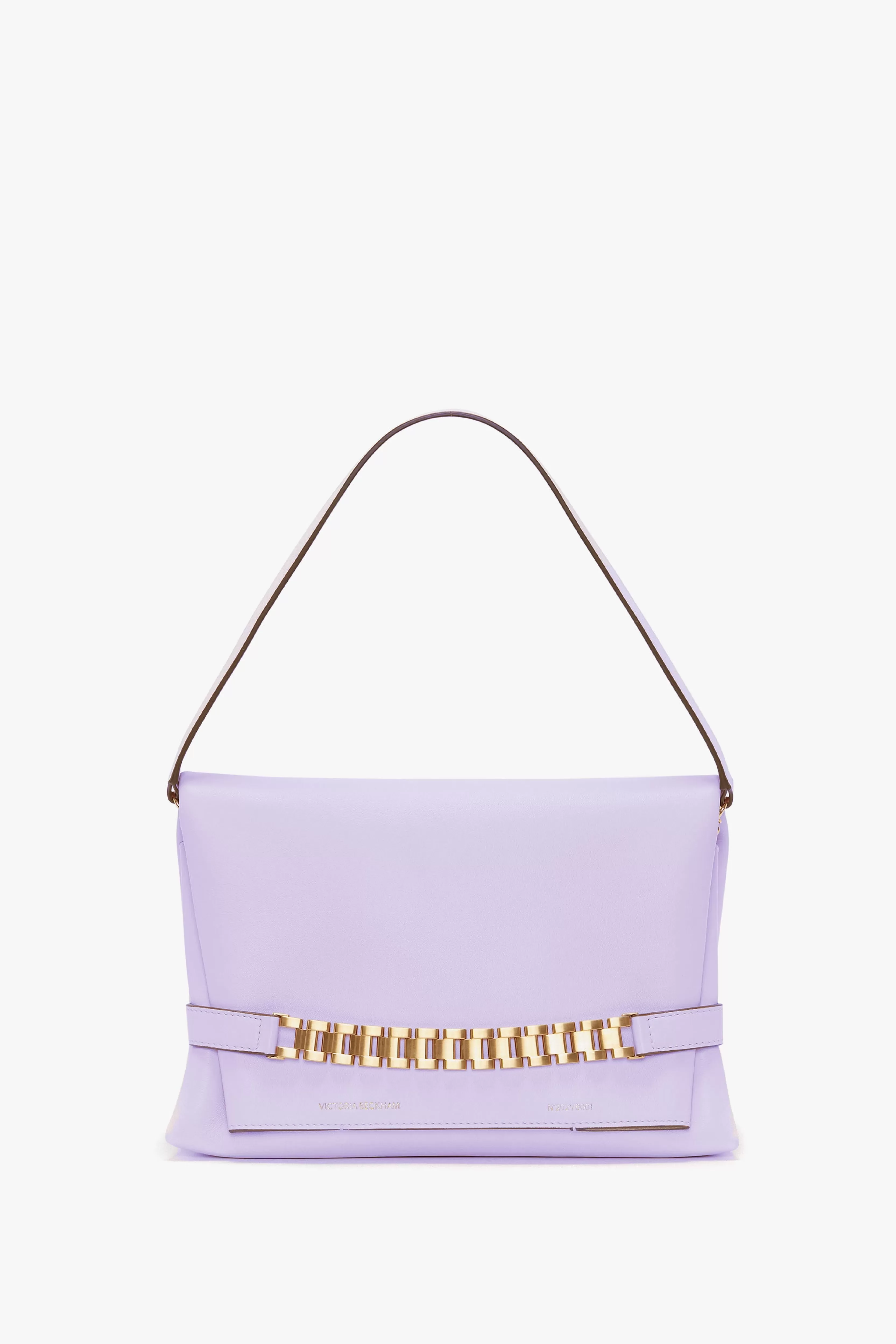 BAGS | ACCESSORIES Victoria Beckham The Chain Pouch | Shoulder Bags | Bags | Chain Pouch with Strap in Leather Lilac