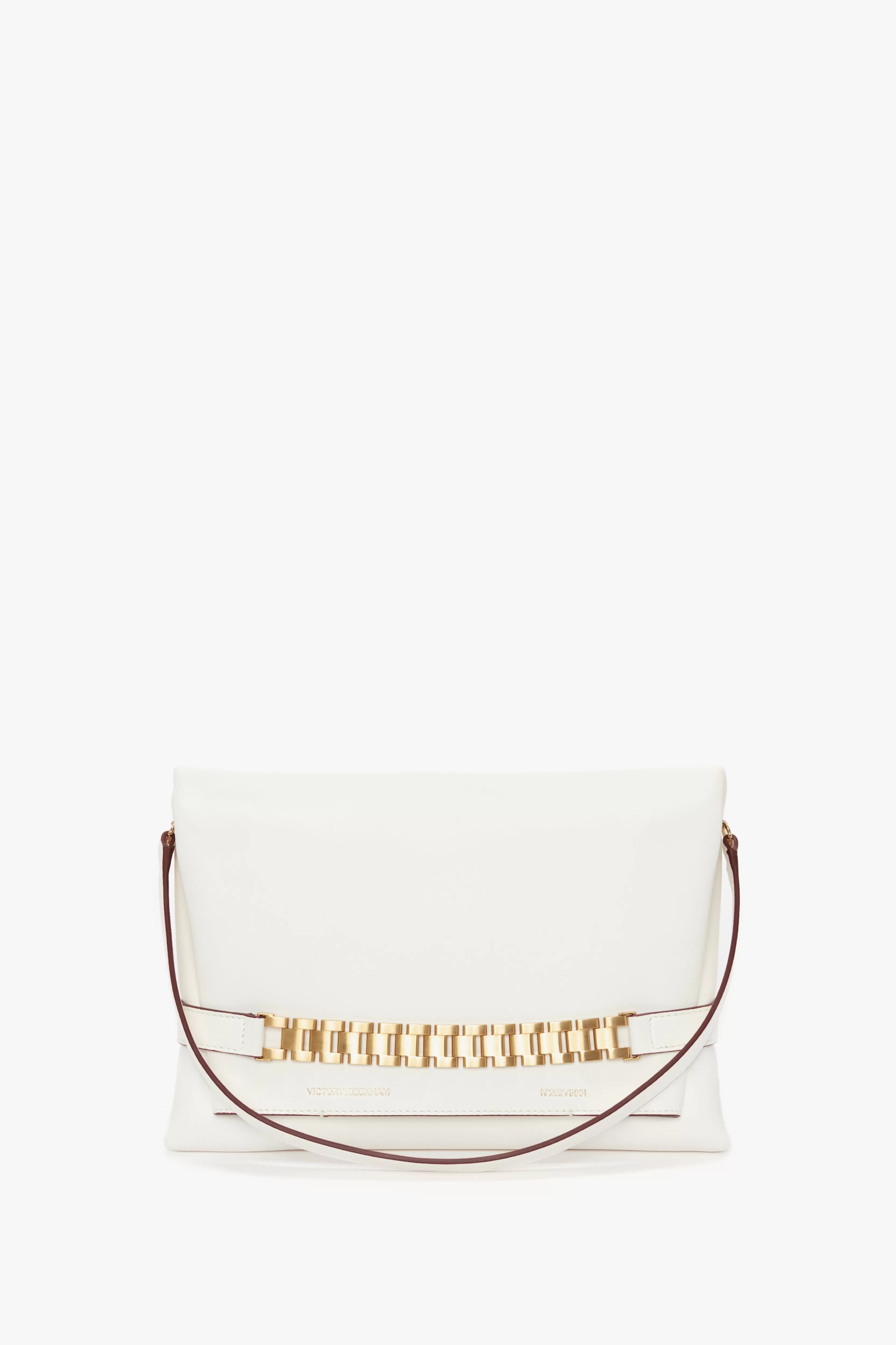 BAGS | READY TO WEAR | ACCESSORIES Victoria Beckham The Chain Pouch | Shoulder Bags | Occasionwear Edit | Tailoring | Bags | Chain Pouch with Strap In Leather White