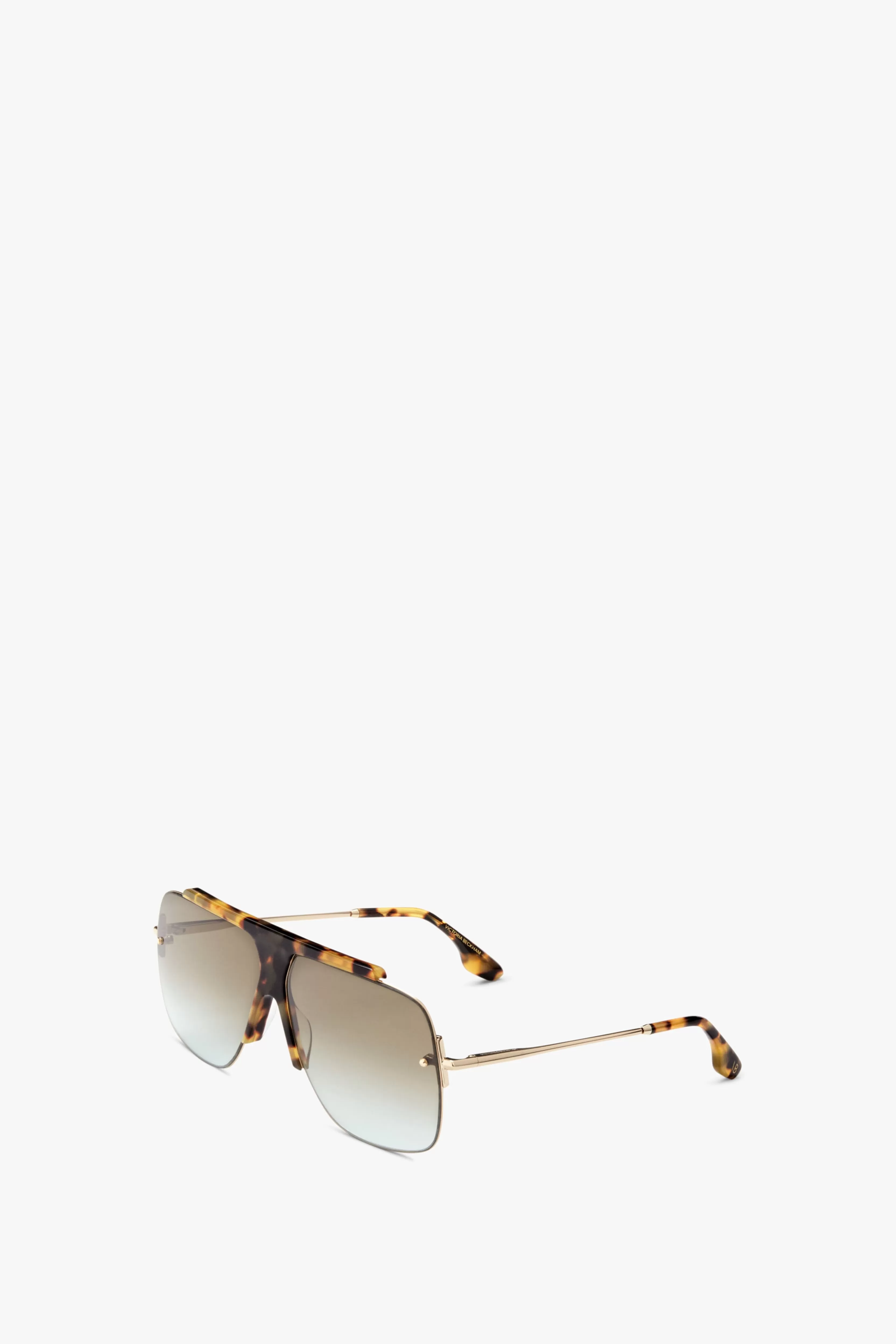 ACCESSORIES Victoria Beckham Eyewear | Combination Rimless Square Sunglasses In Havana Blue