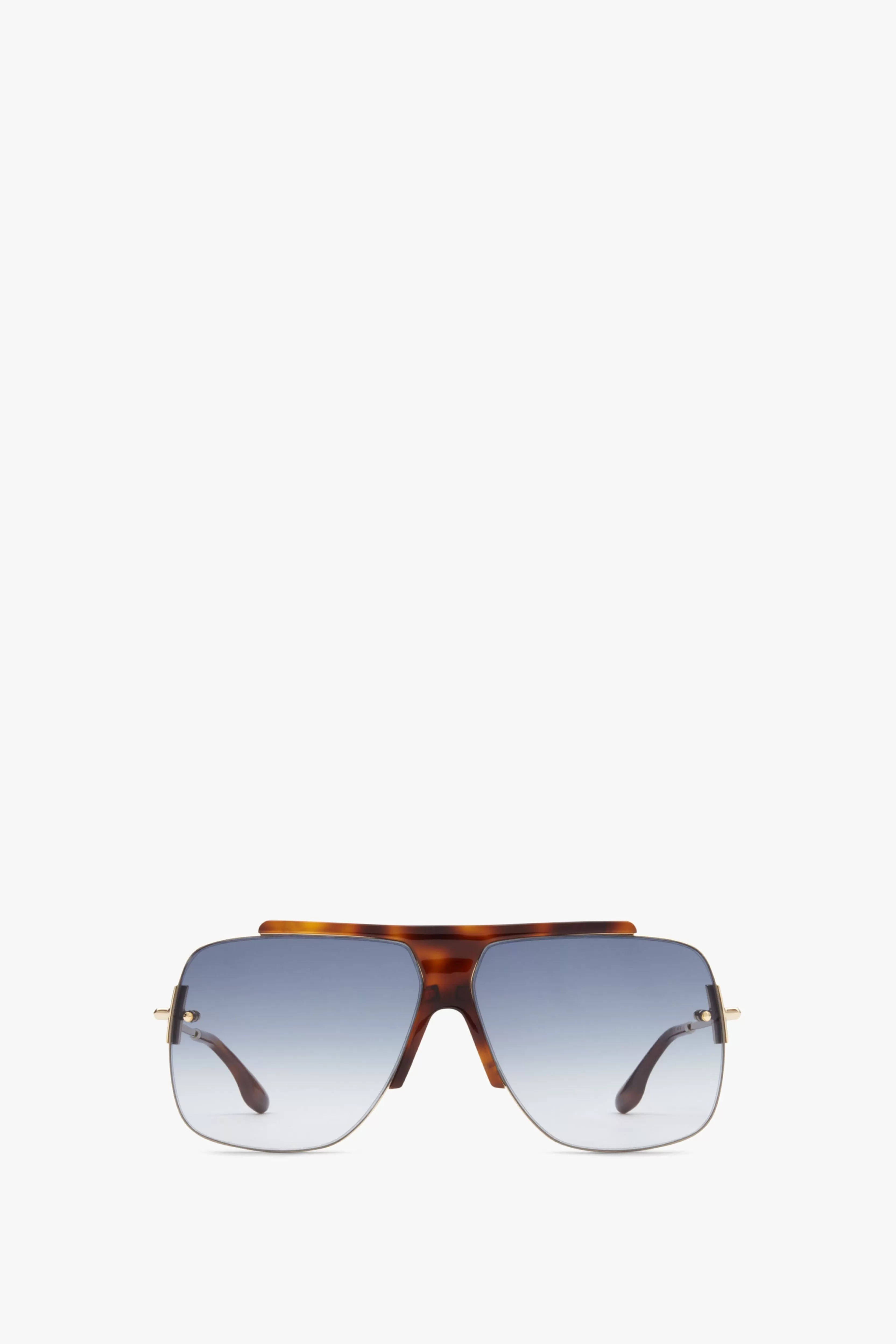 ACCESSORIES Victoria Beckham Eyewear | Combination Rimless Square Sunglasses In Tortoise Blue