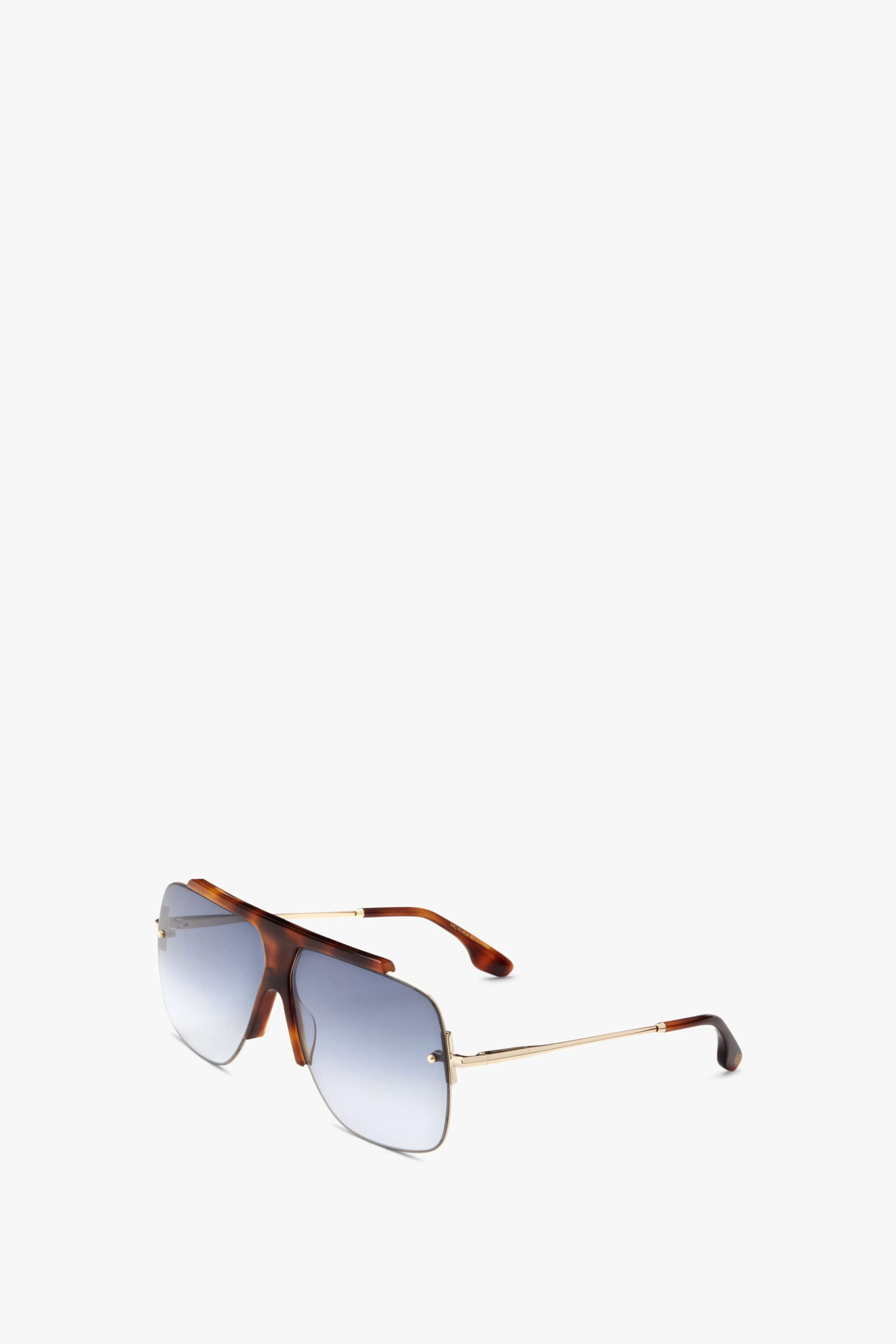 ACCESSORIES Victoria Beckham Eyewear | Combination Rimless Square Sunglasses In Tortoise Blue