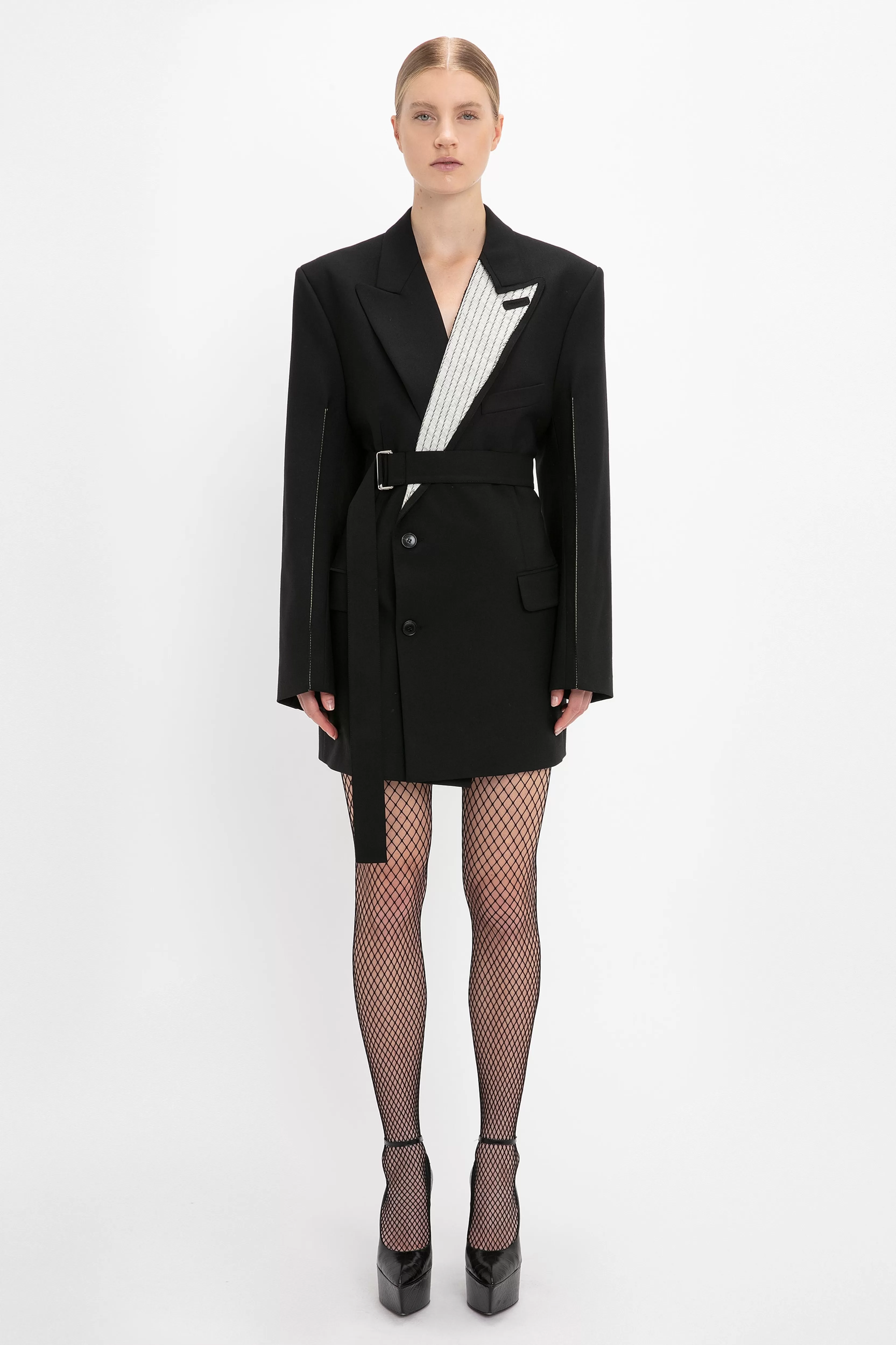 READY TO WEAR Victoria Beckham The Victoria Edit | Sale | Double Breasted Tailored Dress In Black