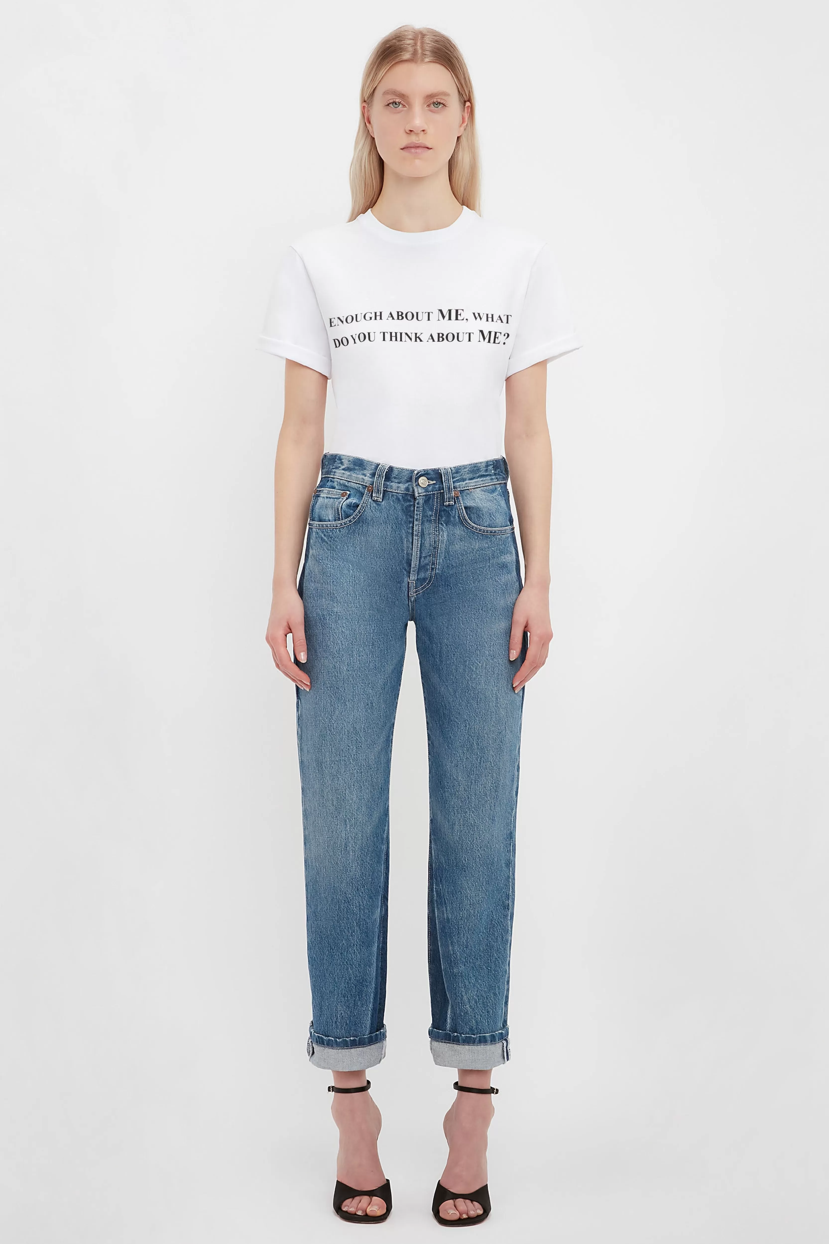 READY TO WEAR Victoria Beckham T-Shirts & Sweatshirts | Enough About Me Slogan T-Shirt