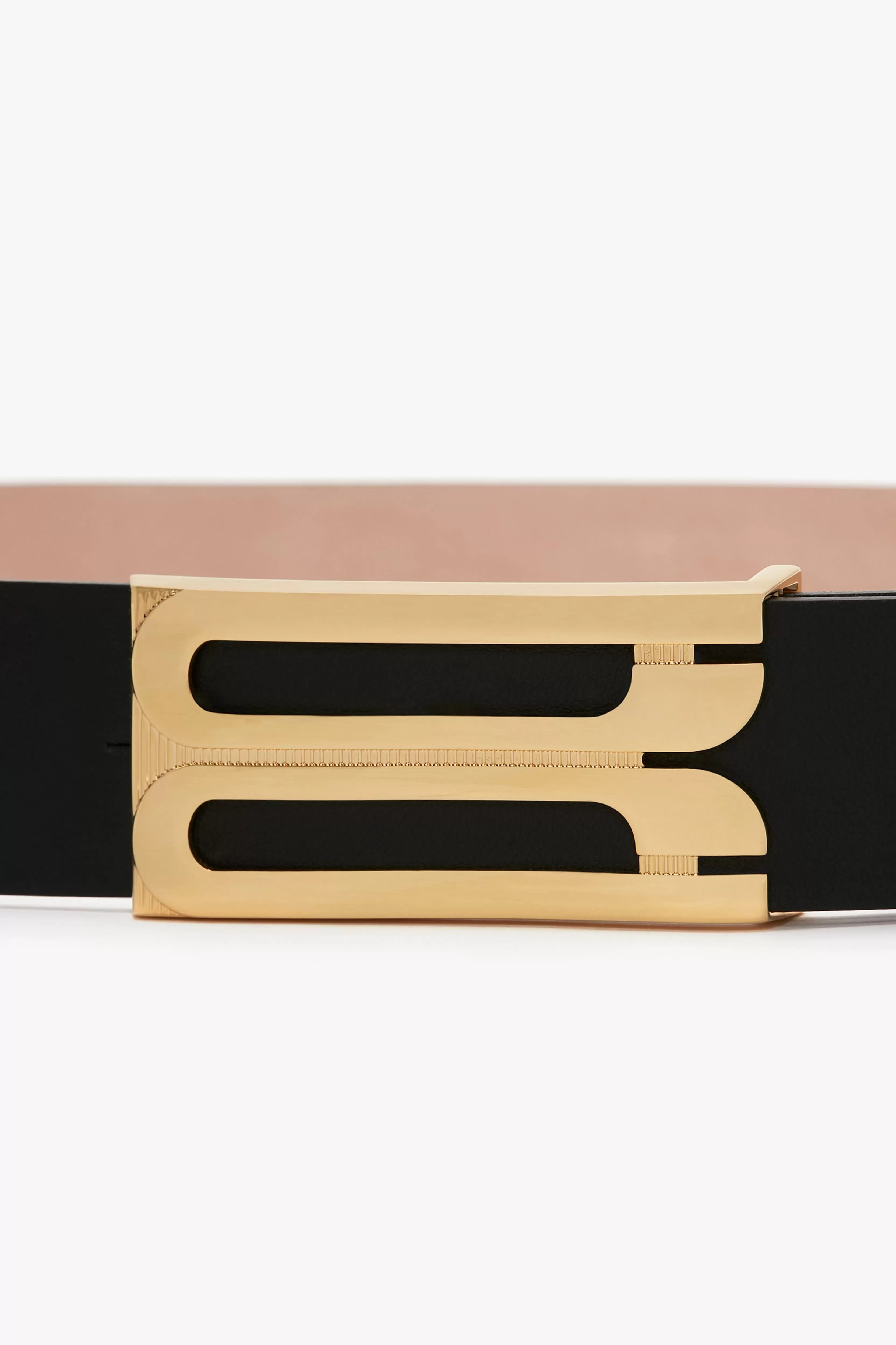 ACCESSORIES Victoria Beckham Gifts | Belts | Exclusive Jumbo Frame Belt In Navy Leather Blue