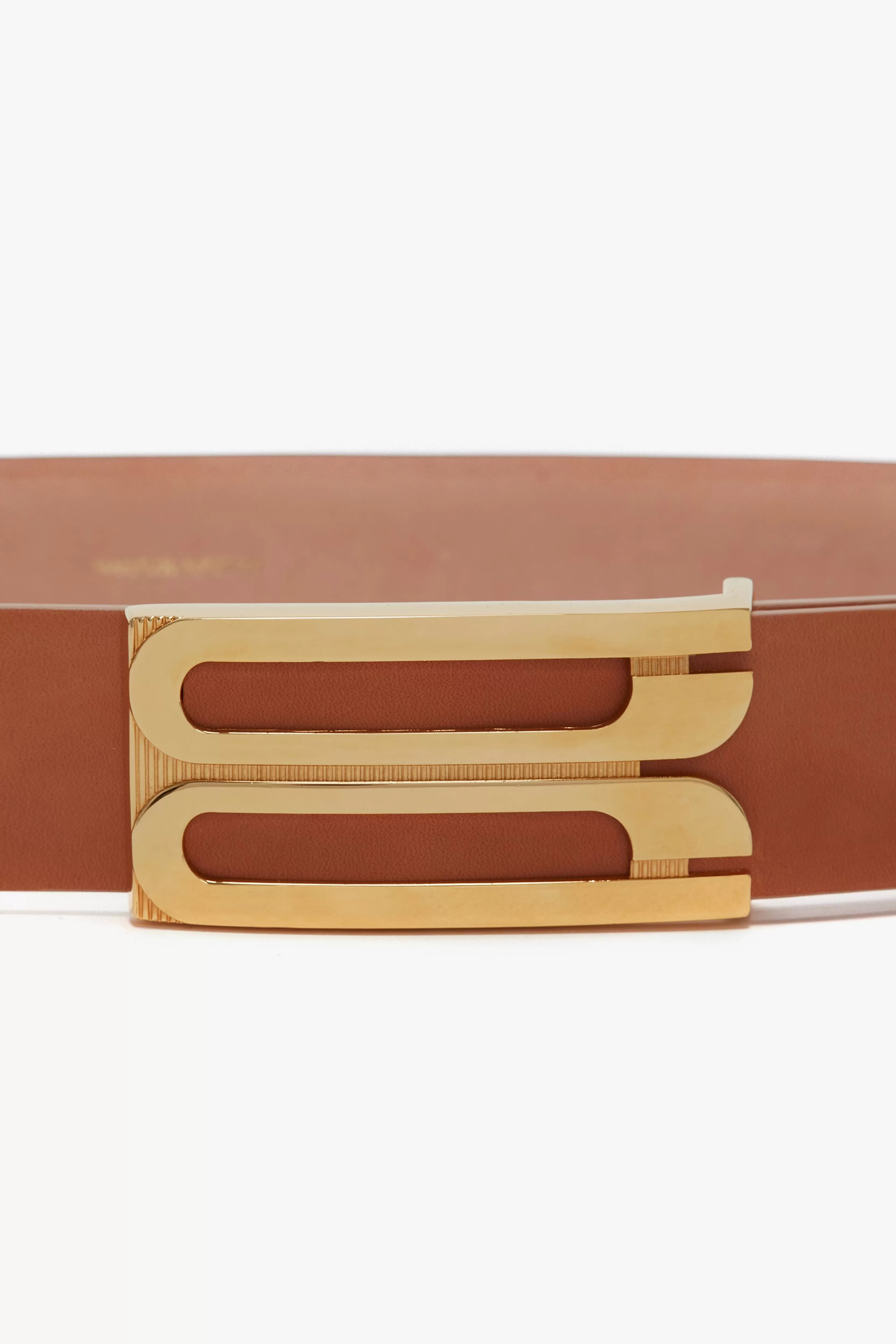 ACCESSORIES | READY TO WEAR Victoria Beckham Belts | Exclusive To VB | Tailoring | Exclusive Jumbo Frame Belt In Nude Leather Cream