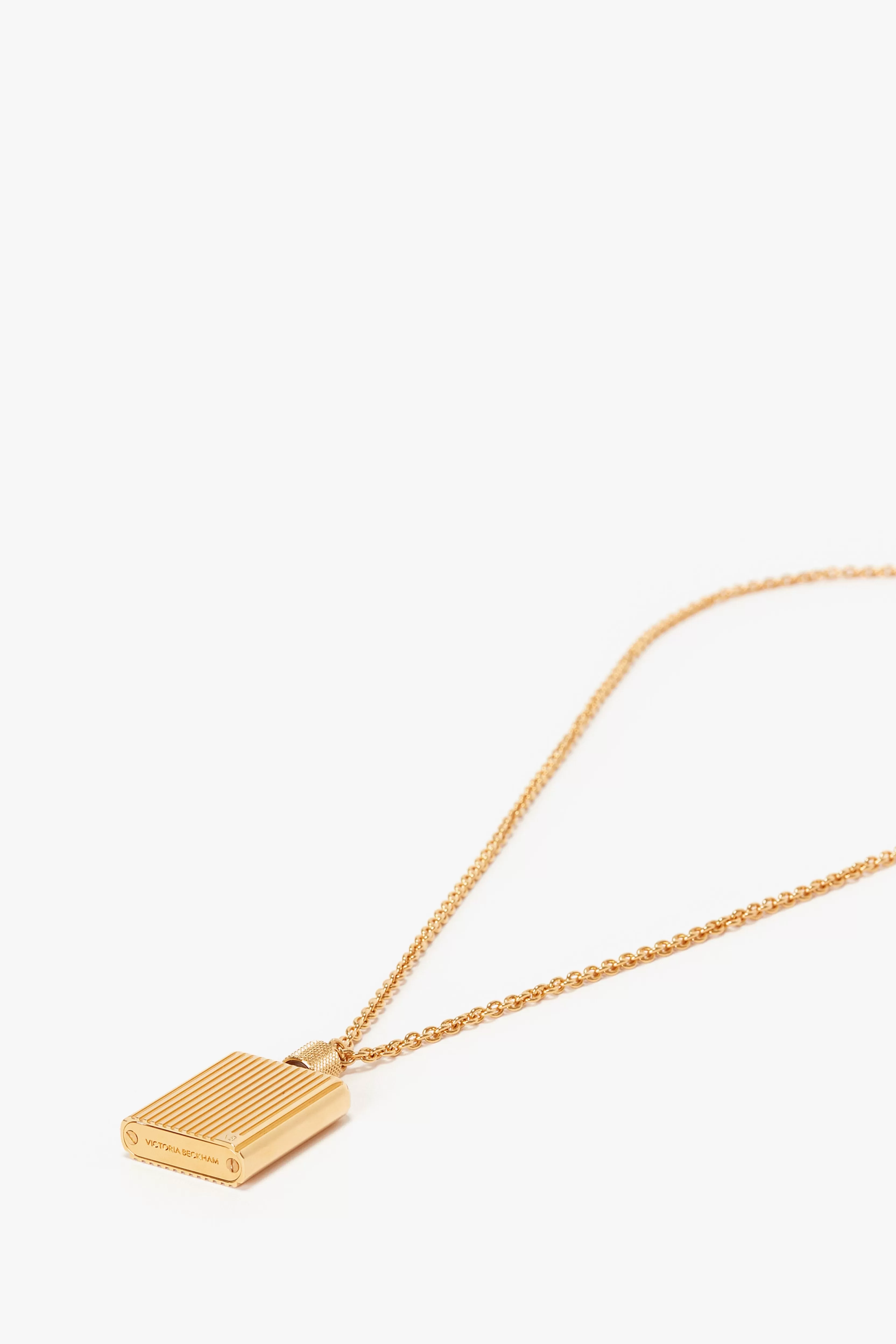 ACCESSORIES | READY TO WEAR | VALENTINE'S DAY Victoria Beckham Gifts | The Victoria Edit | Exclusive To VB | Jewellery | Eveningwear | Exclusive Perfume Bottle Necklace In Brushed Gold