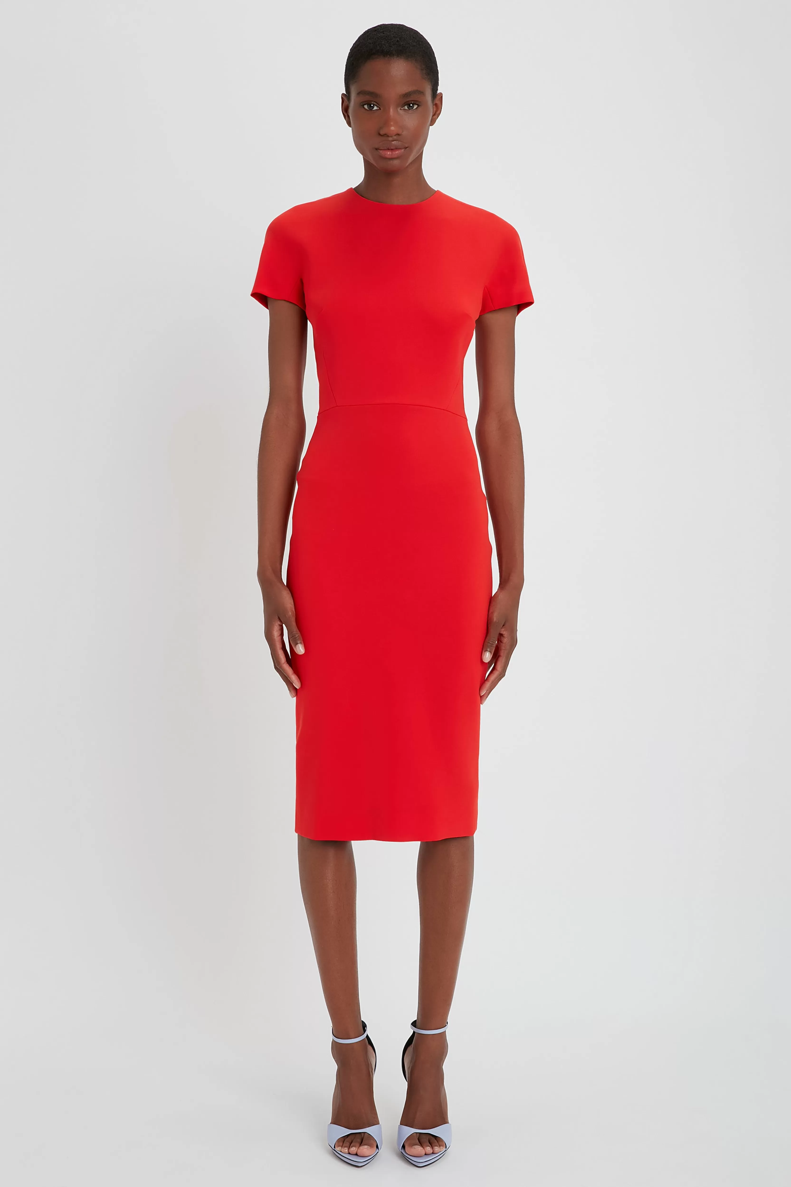 READY TO WEAR Victoria Beckham The Iconics Capsule | Dresses | Fitted T-shirt Dress In Bright Red