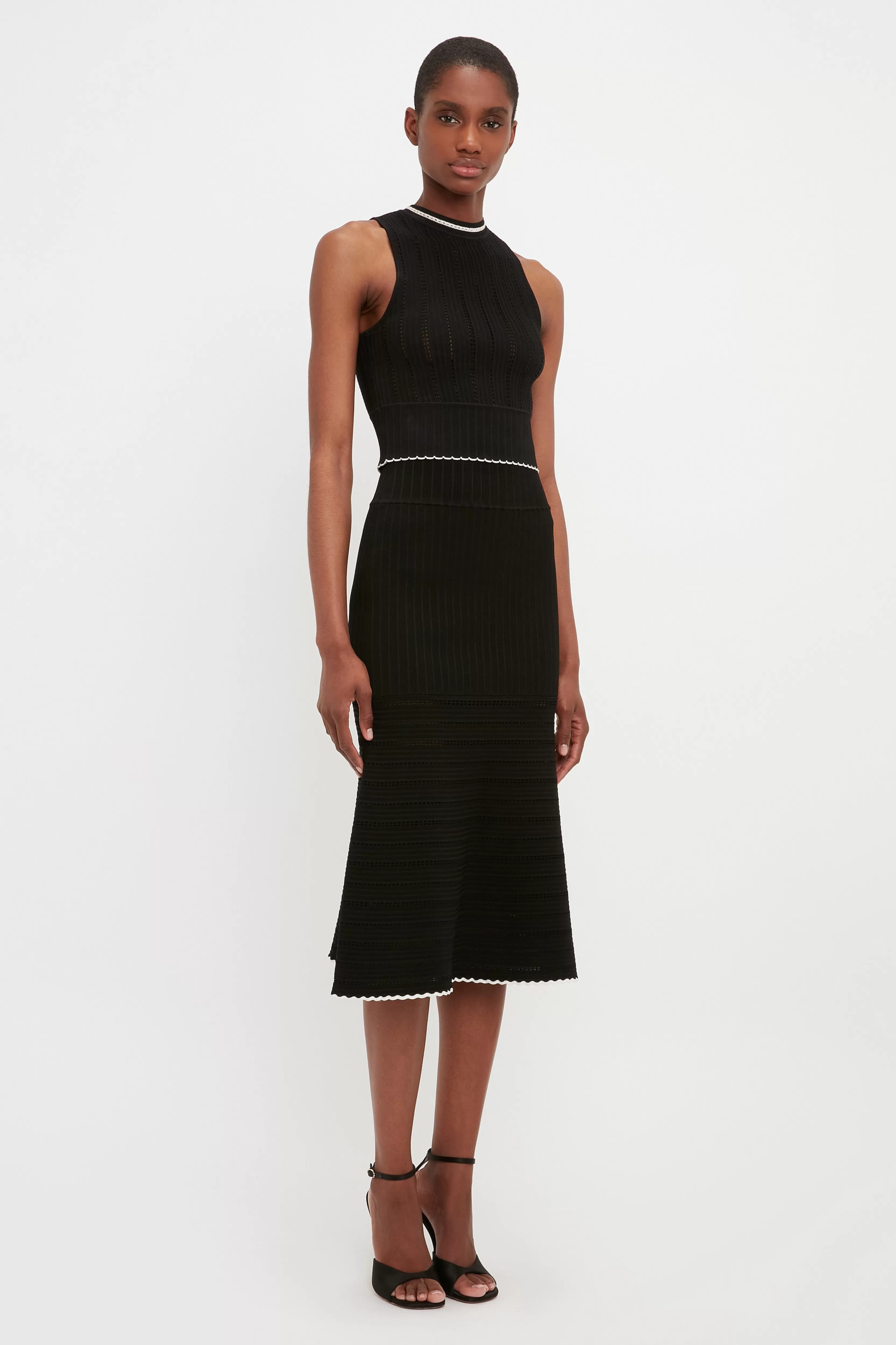 READY TO WEAR Victoria Beckham Sale | Flared Midi Skirt In Black