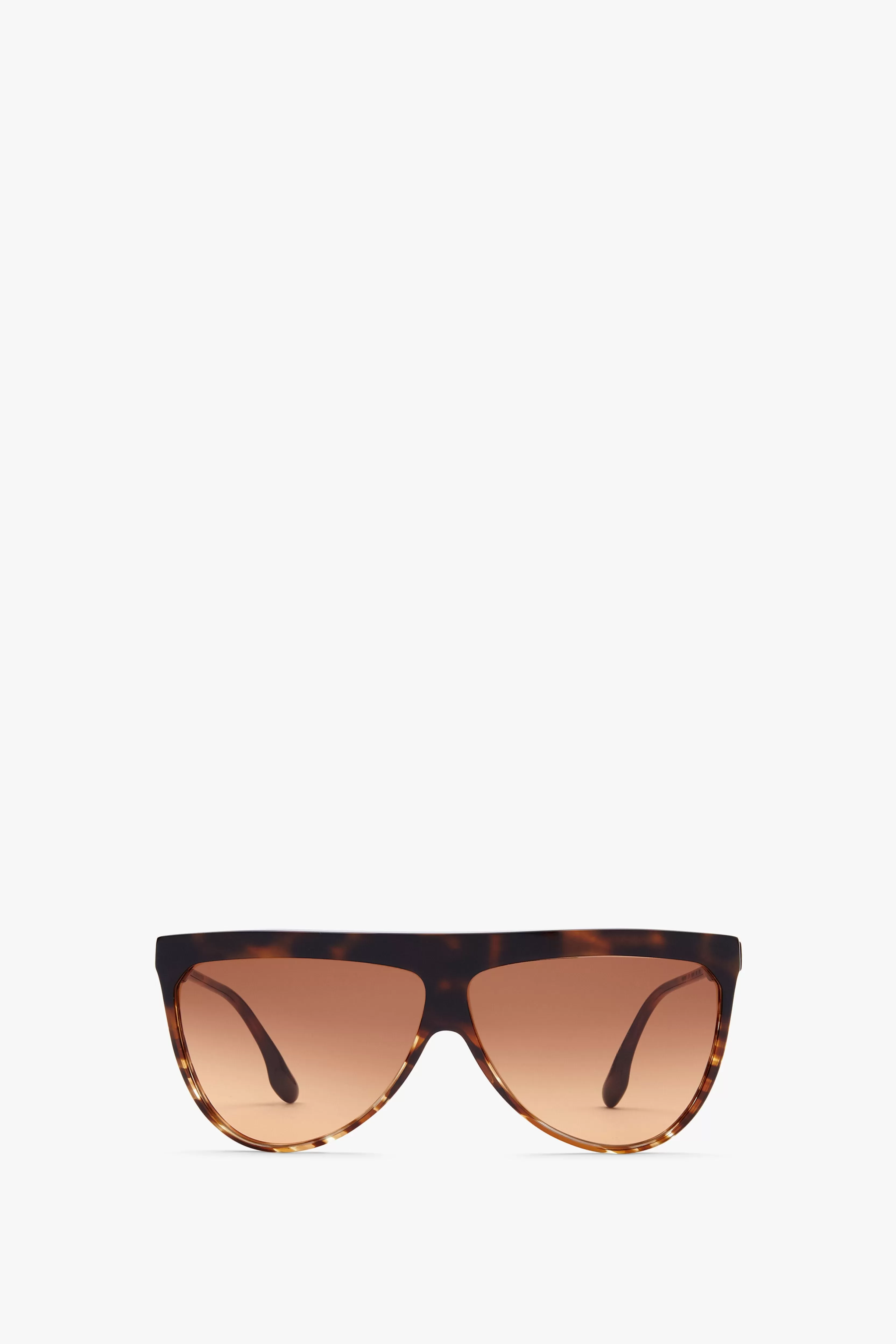 ACCESSORIES Victoria Beckham Eyewear | Flat Top V Sunglasses In Striped Dark Havana