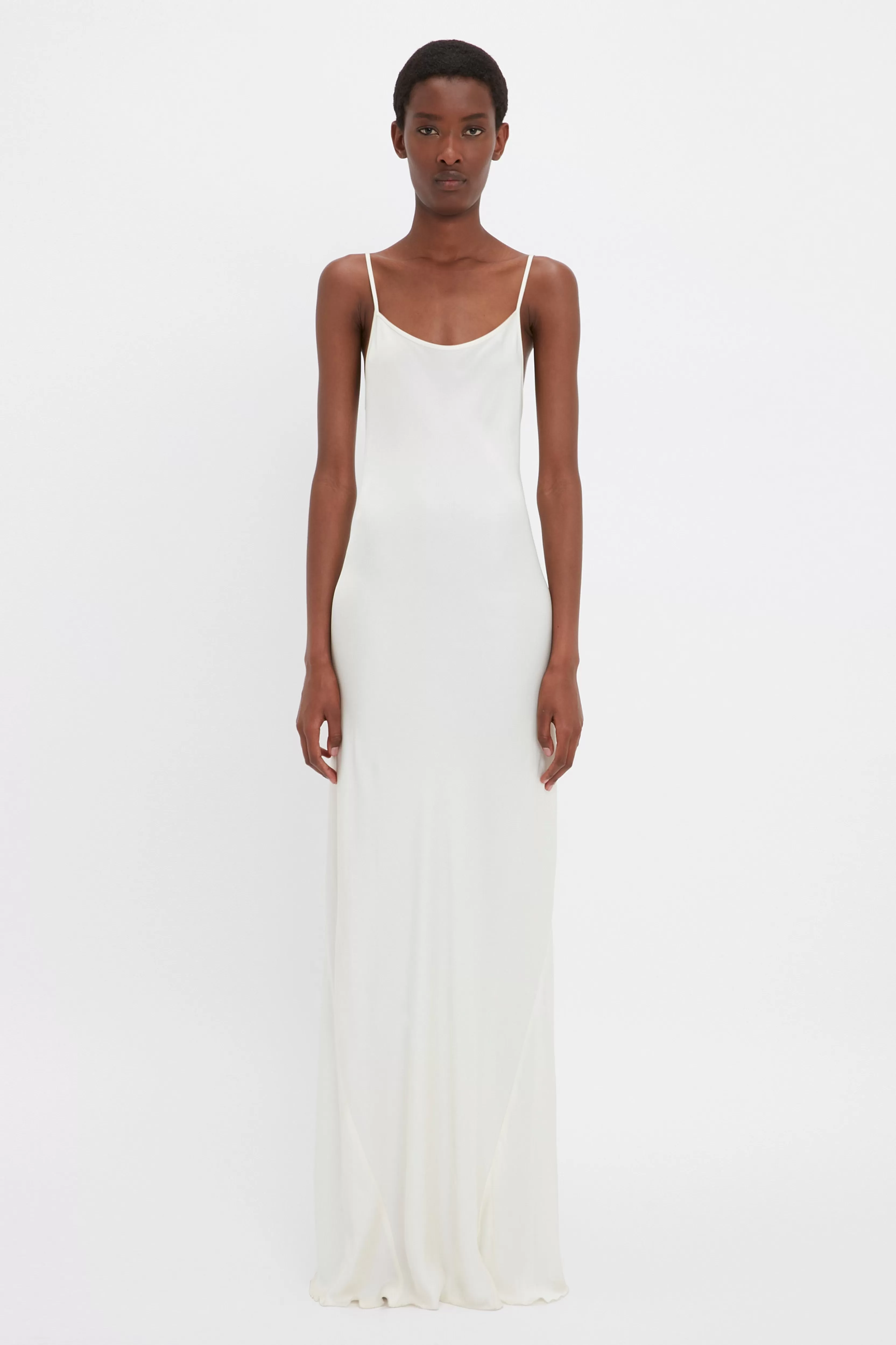 READY TO WEAR Victoria Beckham The Victoria Edit | The Iconics Capsule | Gowns | Dresses | Floor-Length Cami Dress In Ivory White