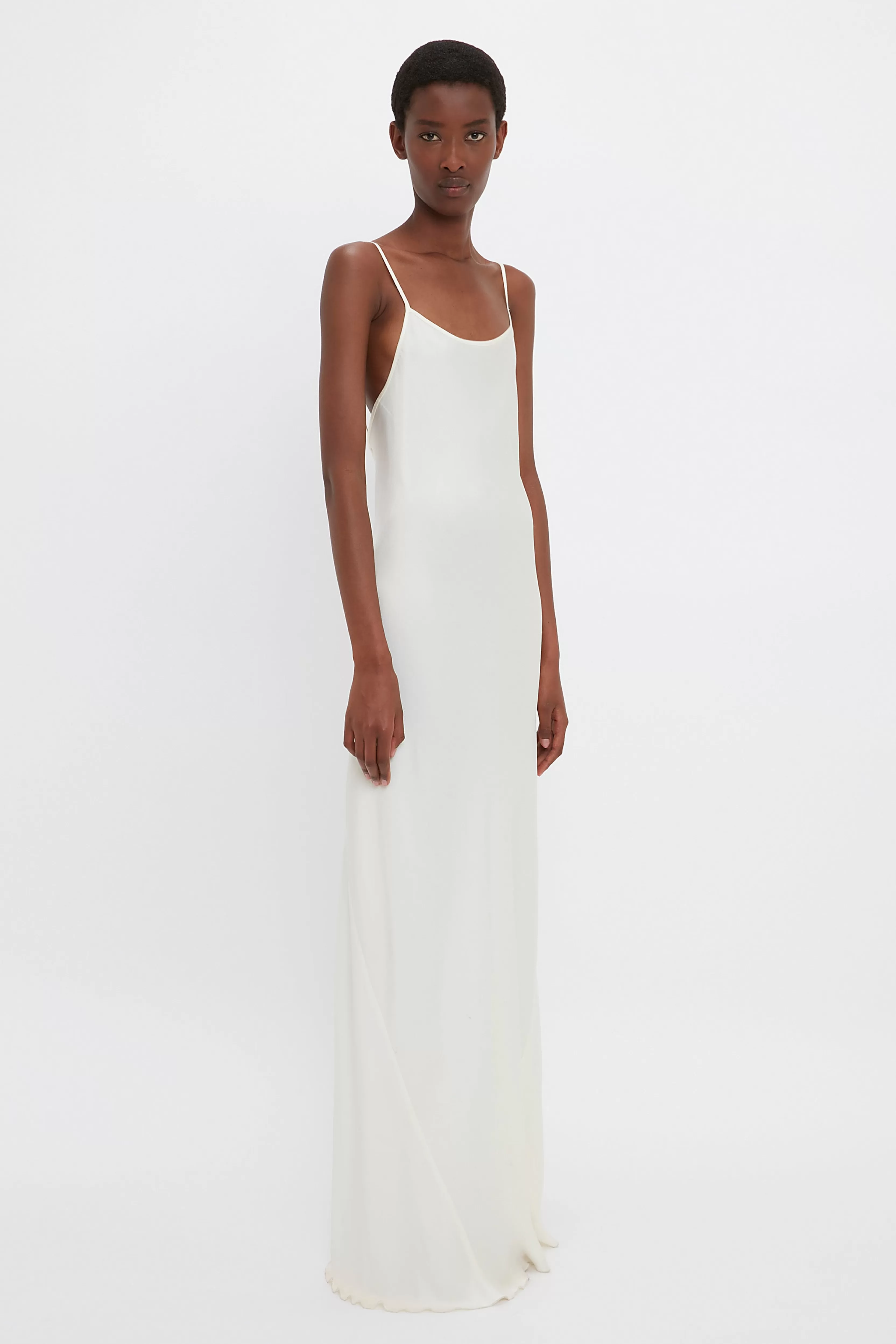 READY TO WEAR Victoria Beckham The Victoria Edit | The Iconics Capsule | Gowns | Dresses | Floor-Length Cami Dress In Ivory White