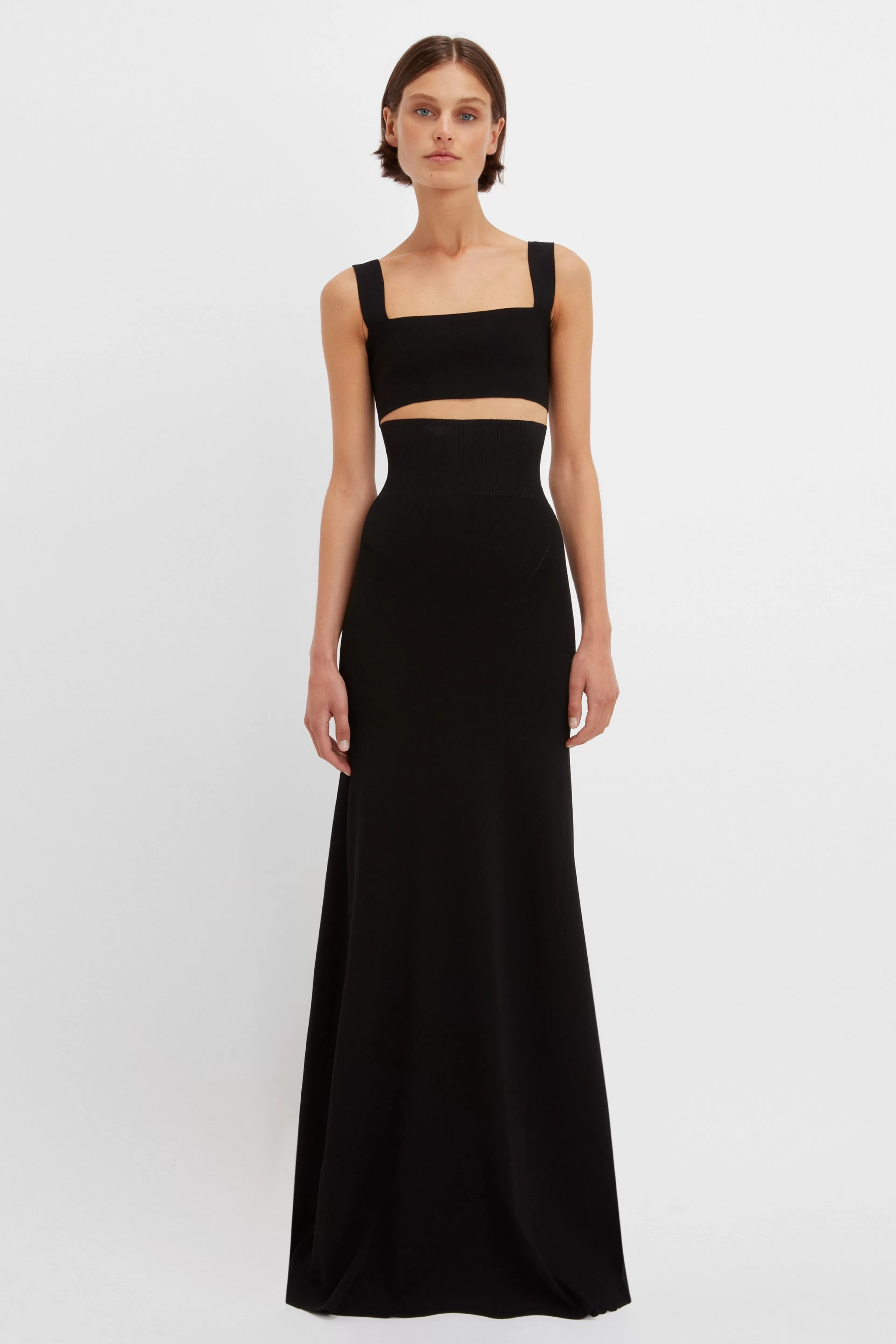 READY TO WEAR Victoria Beckham Gowns | Floor-Length Knitted Skirt In Black