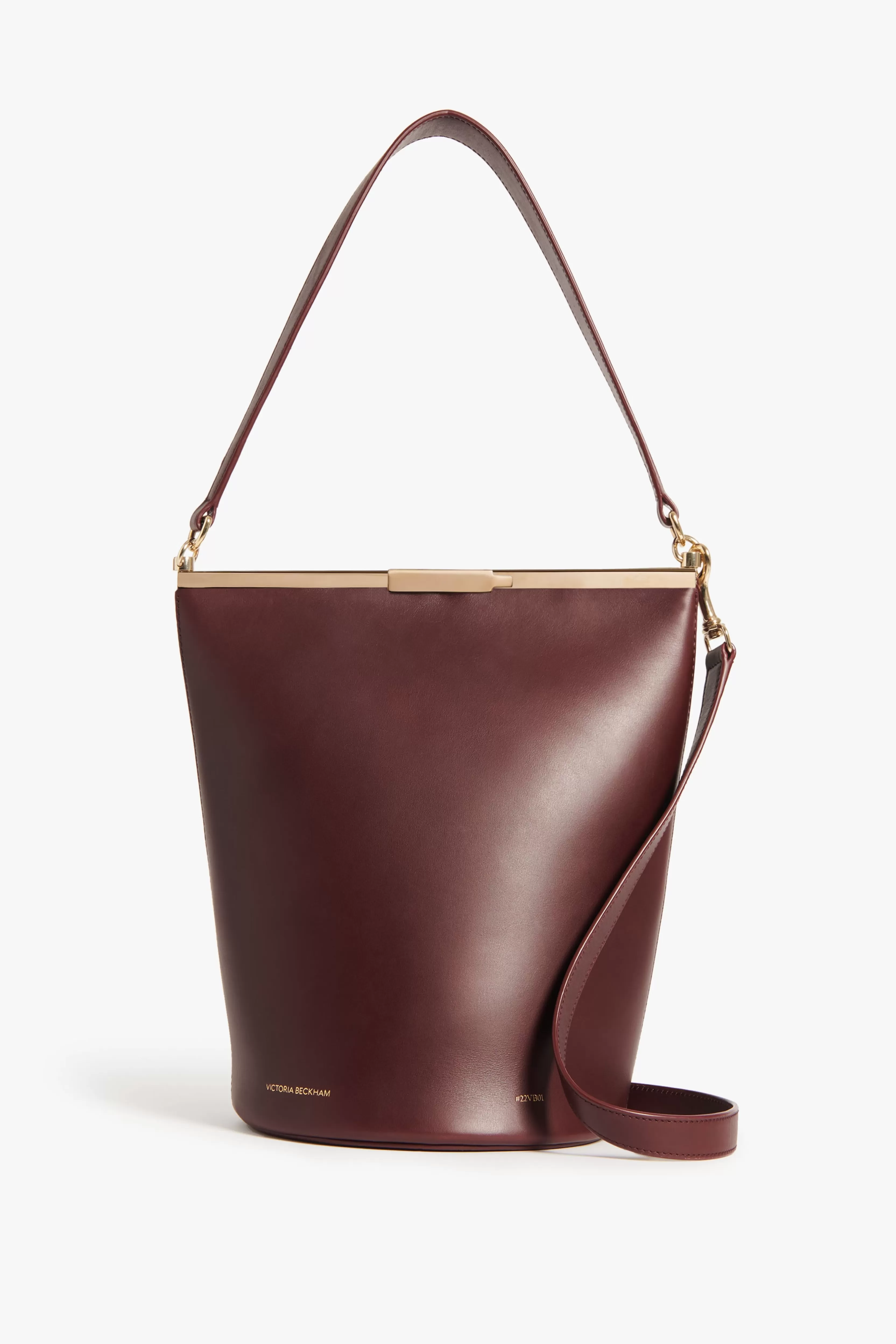 READY TO WEAR Victoria Beckham Sale | Frame Bucket Bag In Leather Burgundy