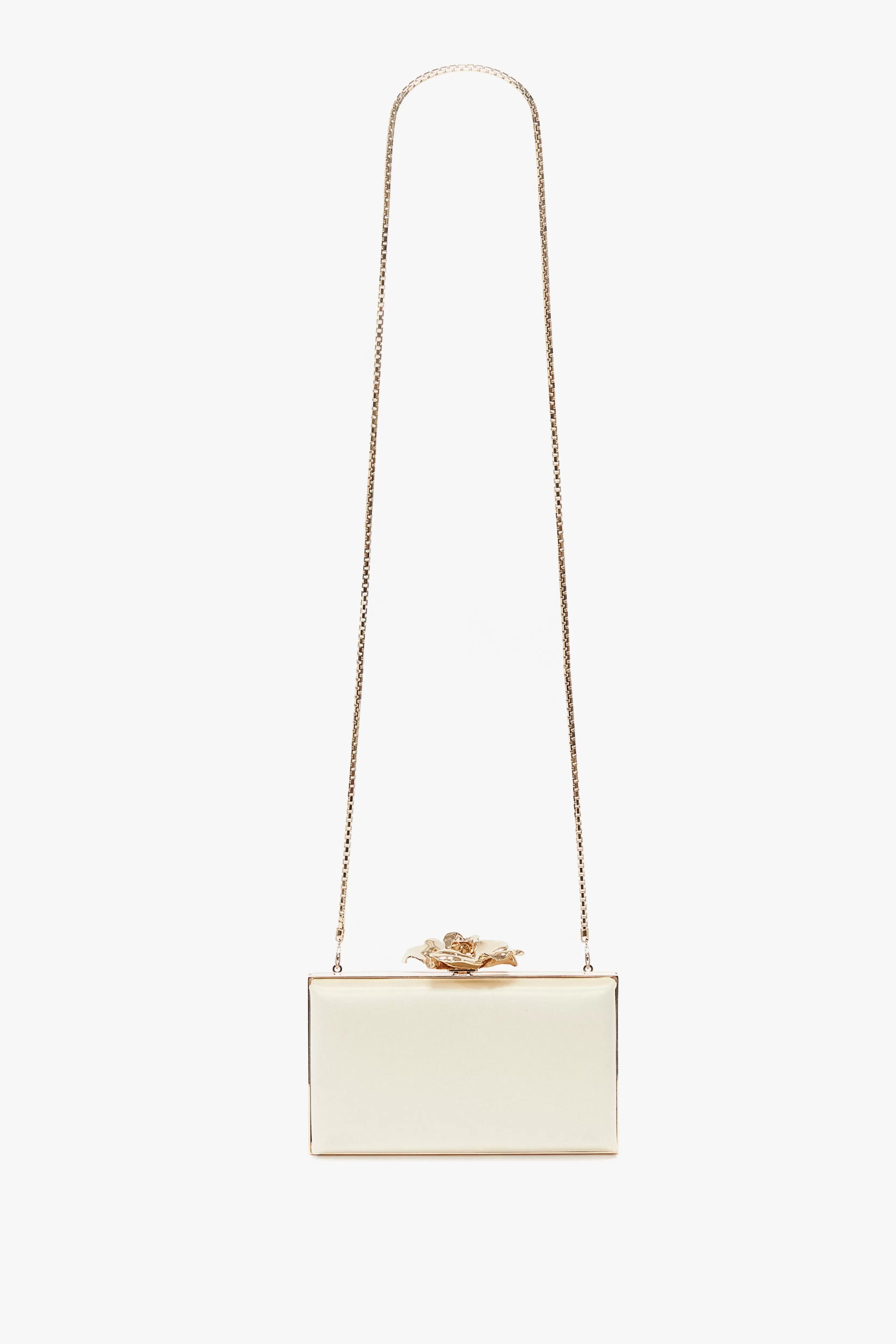 ACCESSORIES | BAGS | READY TO WEAR | VALENTINE'S DAY Victoria Beckham Gifts | Shoulder Bags | Occasionwear Edit | Bags | Eveningwear | Frame Flower Minaudiere in Chamomile Cream