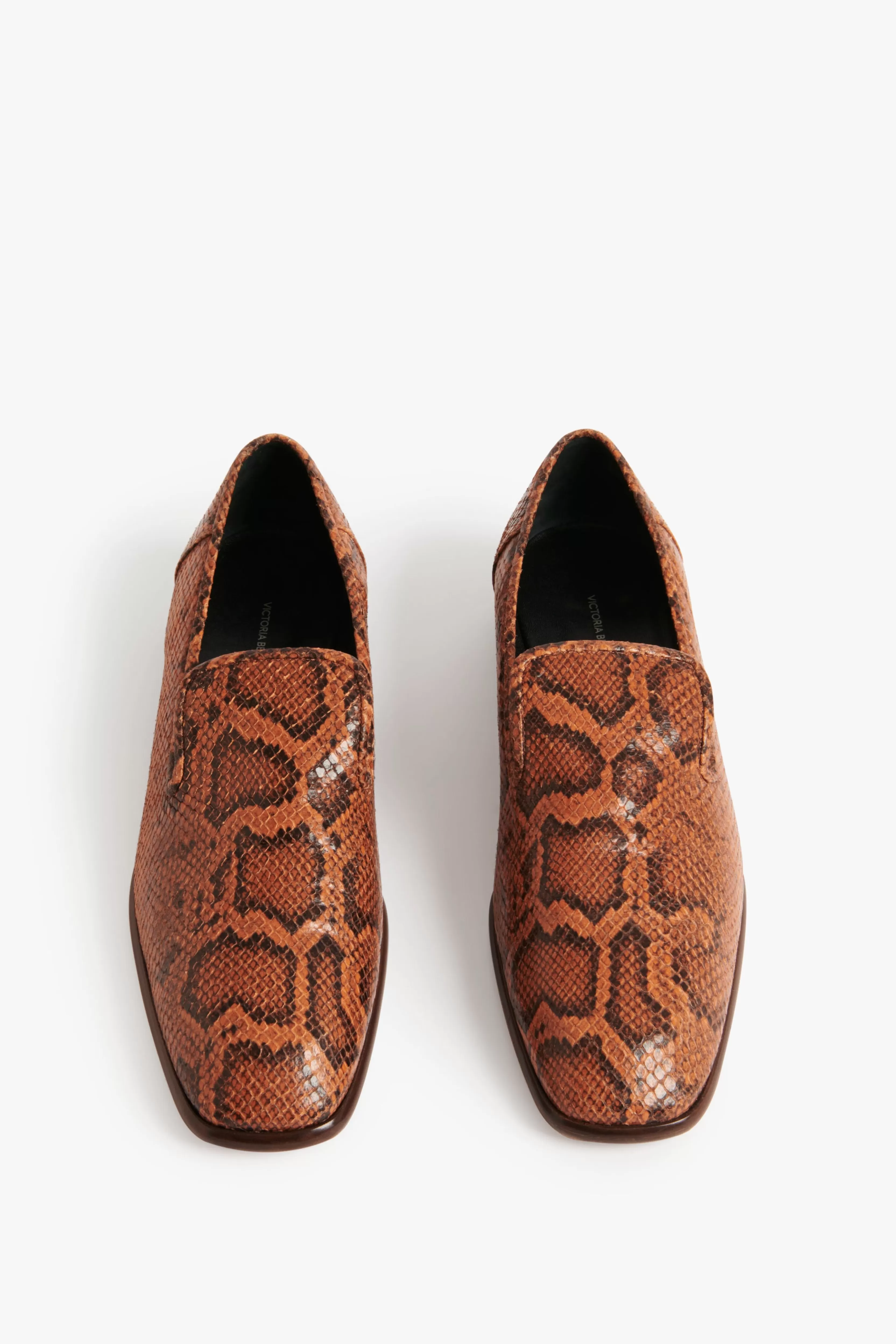 READY TO WEAR Victoria Beckham Sale | Hanna Loafer in Copper Snake Print Orange