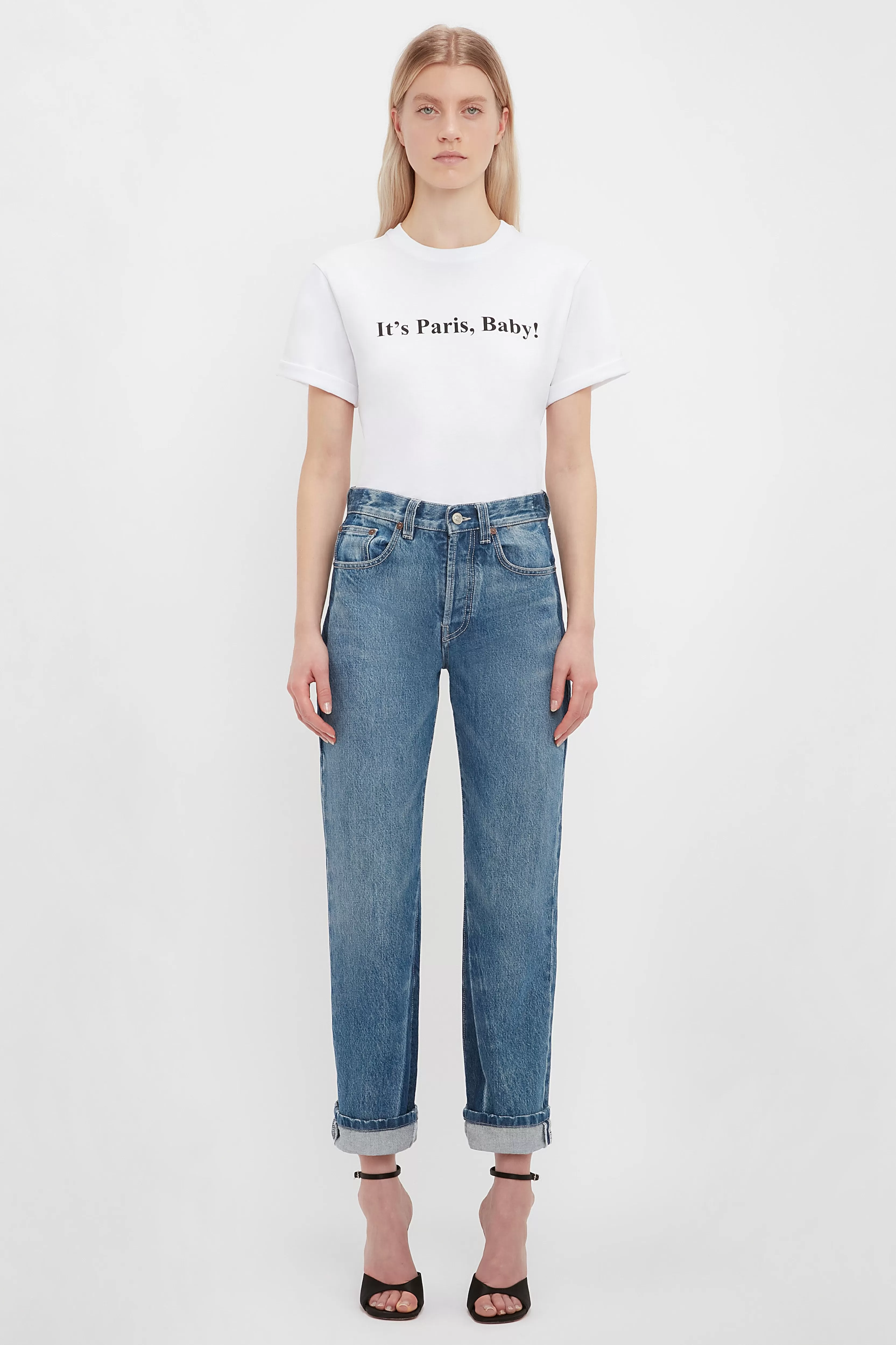 READY TO WEAR Victoria Beckham T-Shirts & Sweatshirts | IT'S PARIS, BABY! T-shirt In white