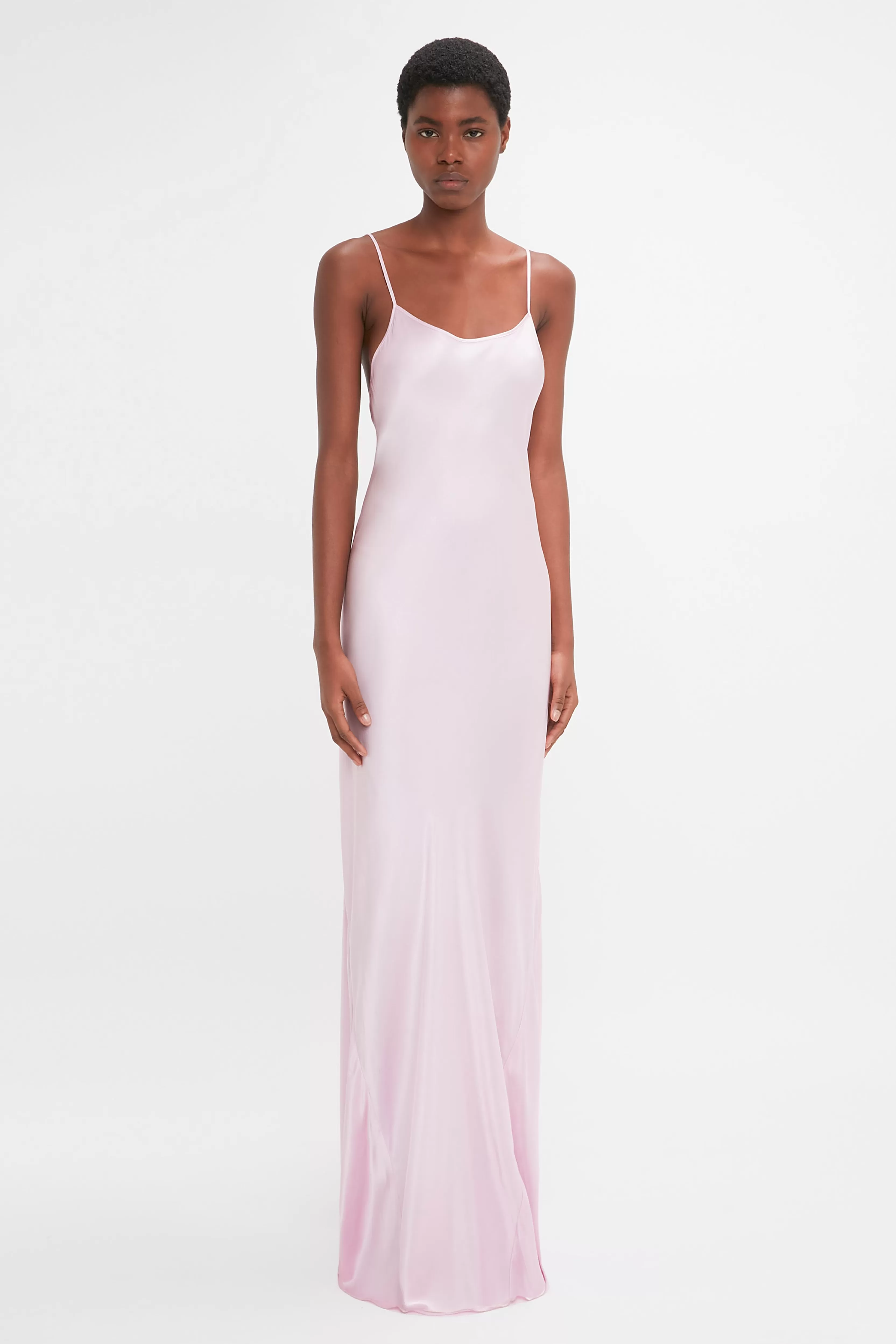 READY TO WEAR | VALENTINE'S DAY Victoria Beckham Gowns | Dresses | Eveningwear | Low Back Cami Floor-Length Dress In Rosa