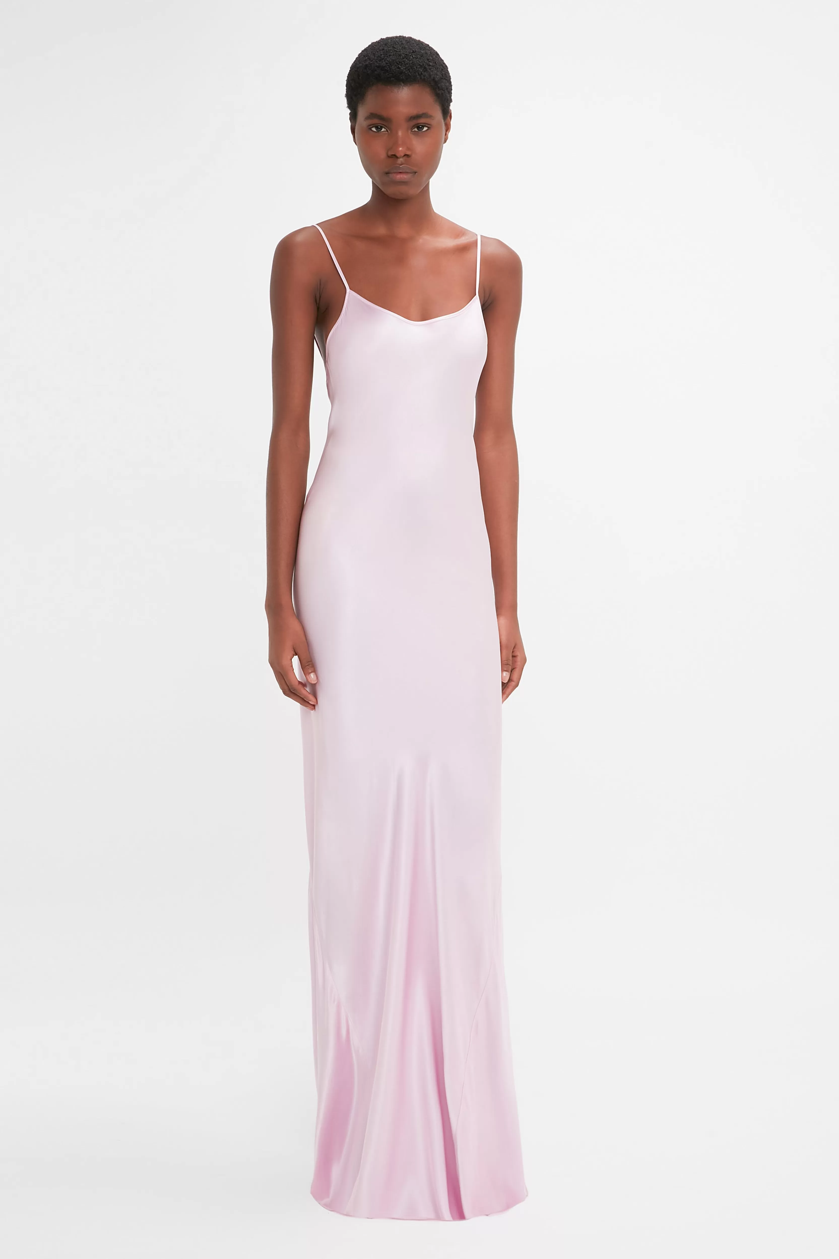 READY TO WEAR | VALENTINE'S DAY Victoria Beckham Gowns | Dresses | Eveningwear | Low Back Cami Floor-Length Dress In Rosa