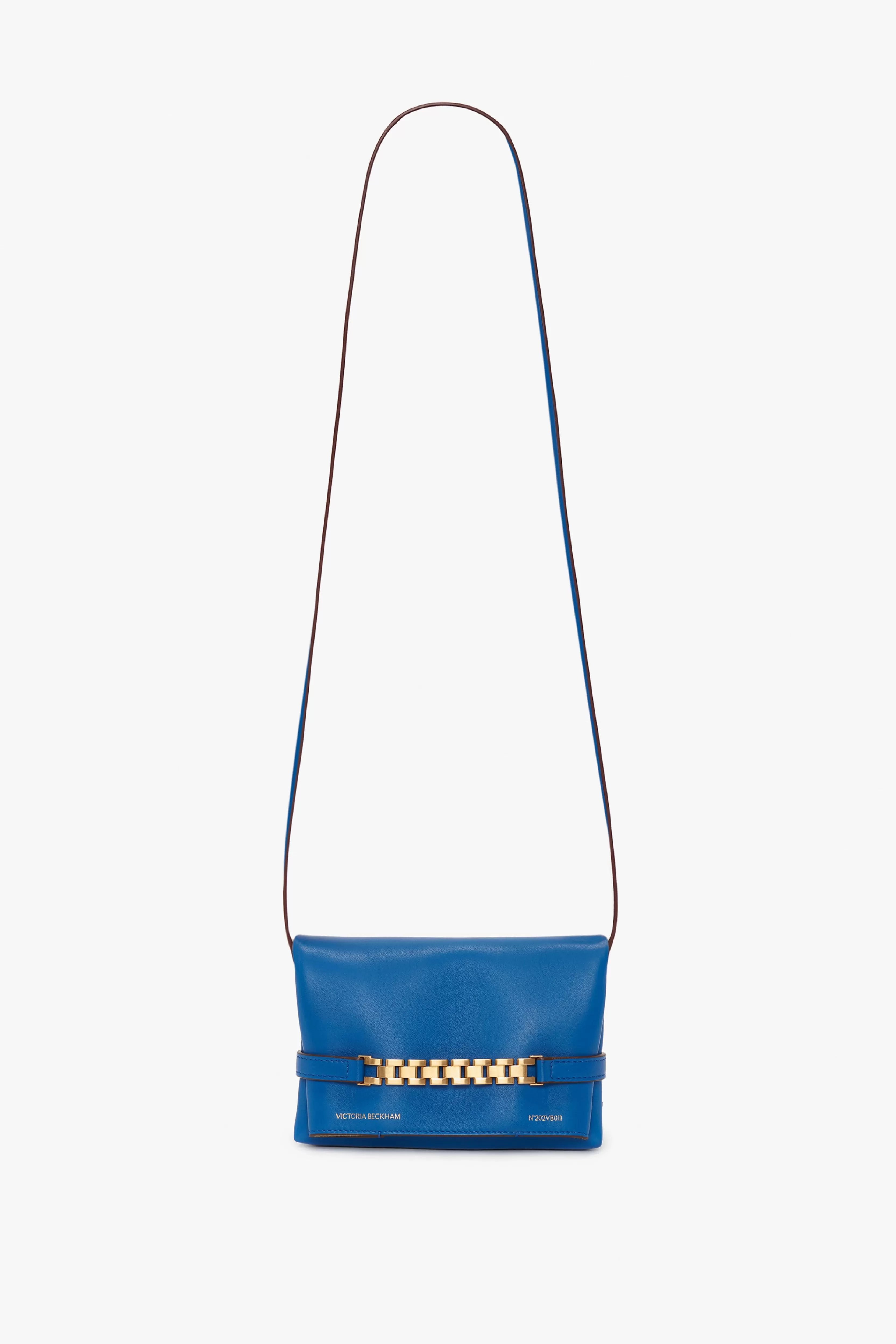 BAGS | ACCESSORIES Victoria Beckham The Chain Pouch | Shoulder Bags | Bags | Mini Chain Pouch With Long Strap In Sapphire Blue