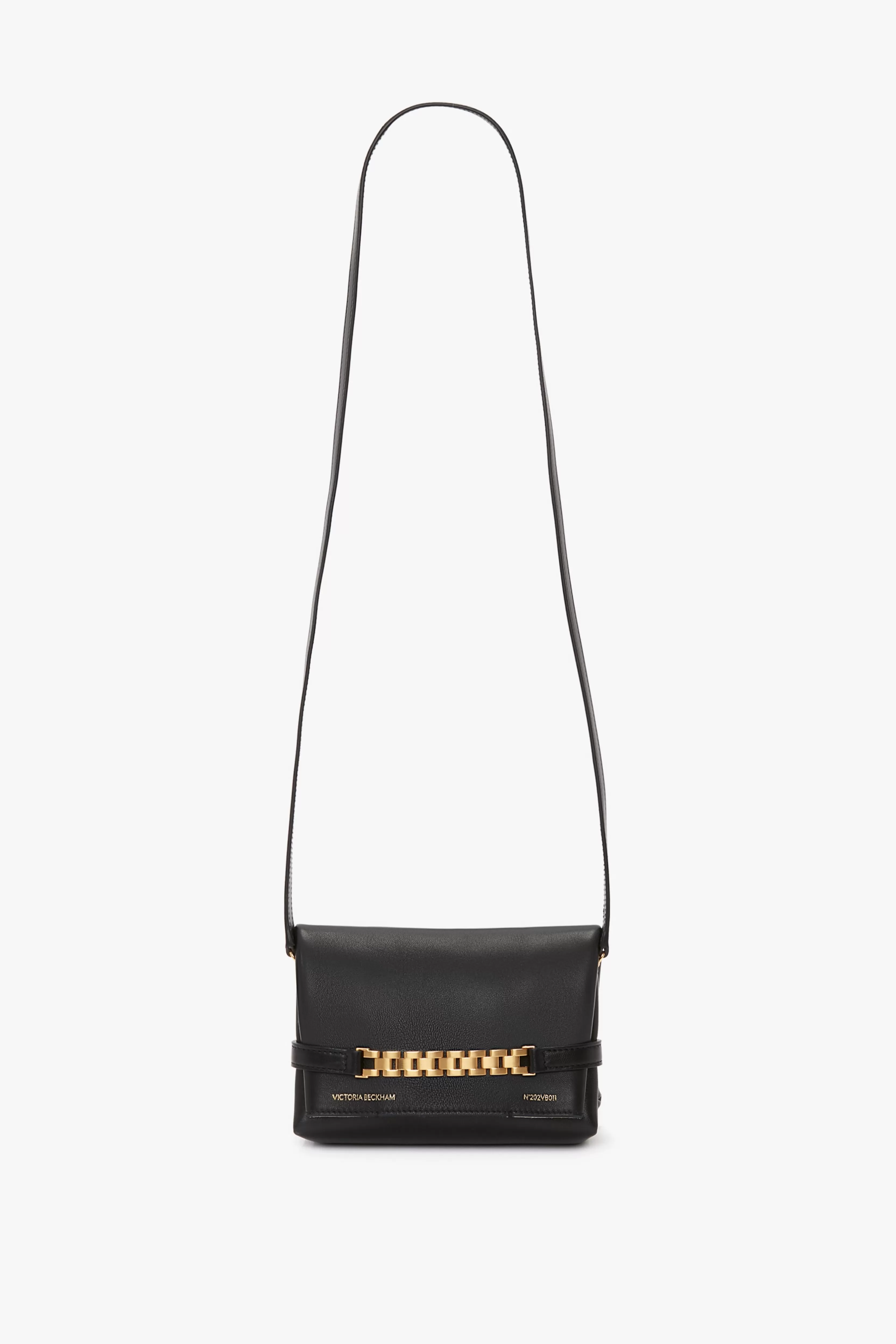 BAGS | READY TO WEAR | ACCESSORIES Victoria Beckham The Chain Pouch | Shoulder Bags | The Victoria Edit | Occasionwear Edit | Bags | Mini Pouch With Long Strap In Leather Black