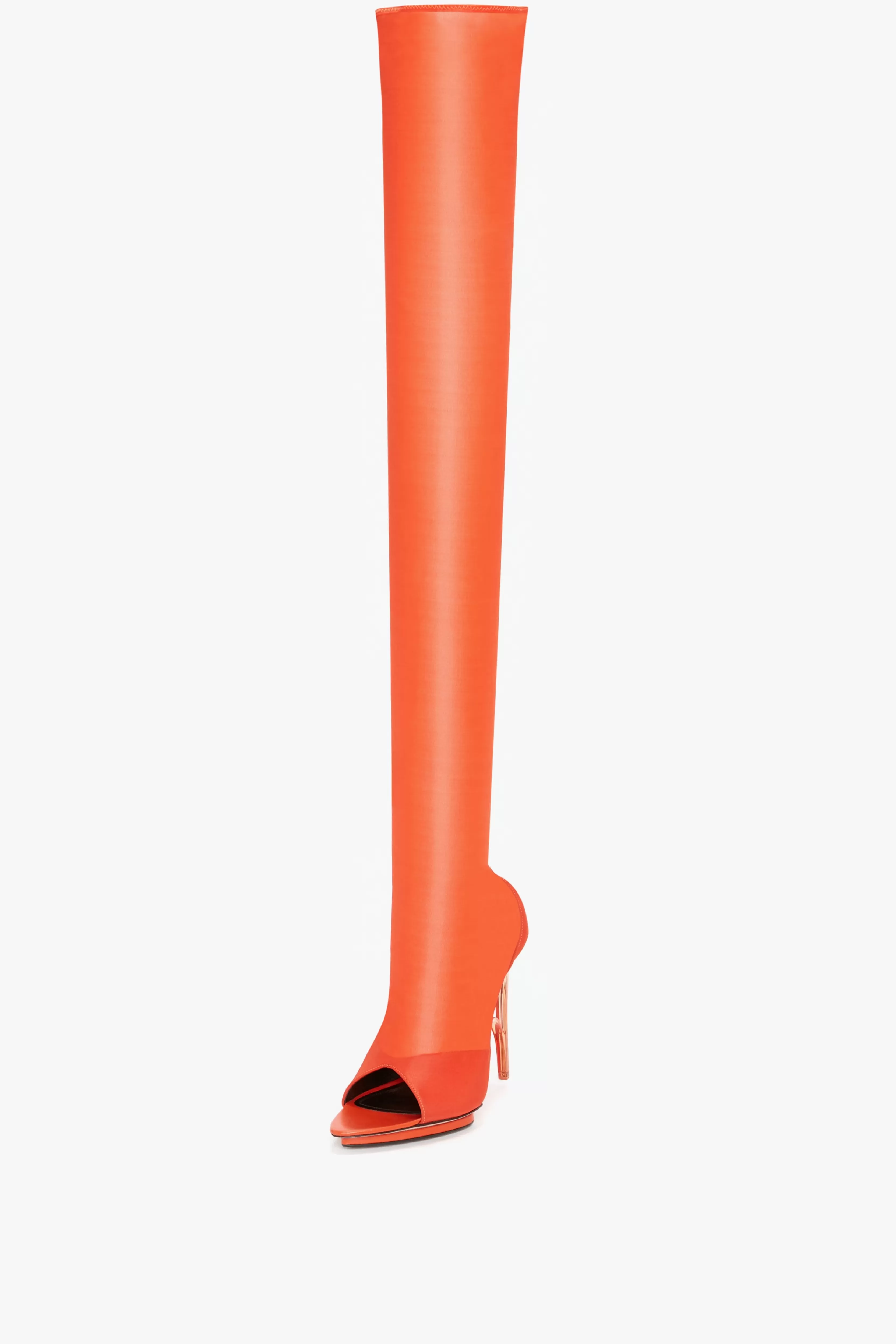 SHOES | ACCESSORIES Victoria Beckham Boots | Shoes | Pointy Toe Mesh Boot in Orange