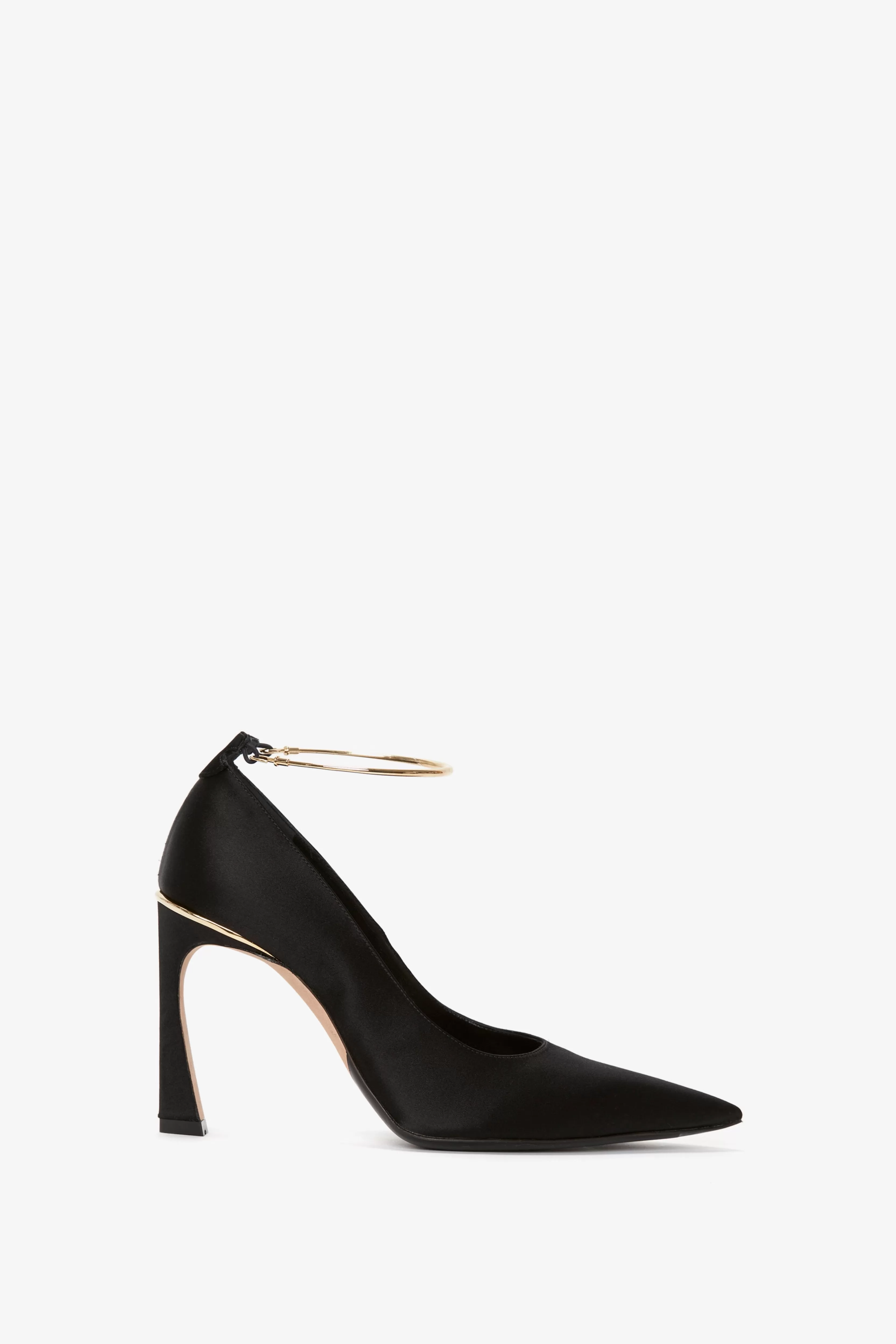 SHOES | ACCESSORIES | VALENTINE'S DAY Victoria Beckham Heels | Shoes | Eveningwear | Pointy Toe Pump in Black Satin