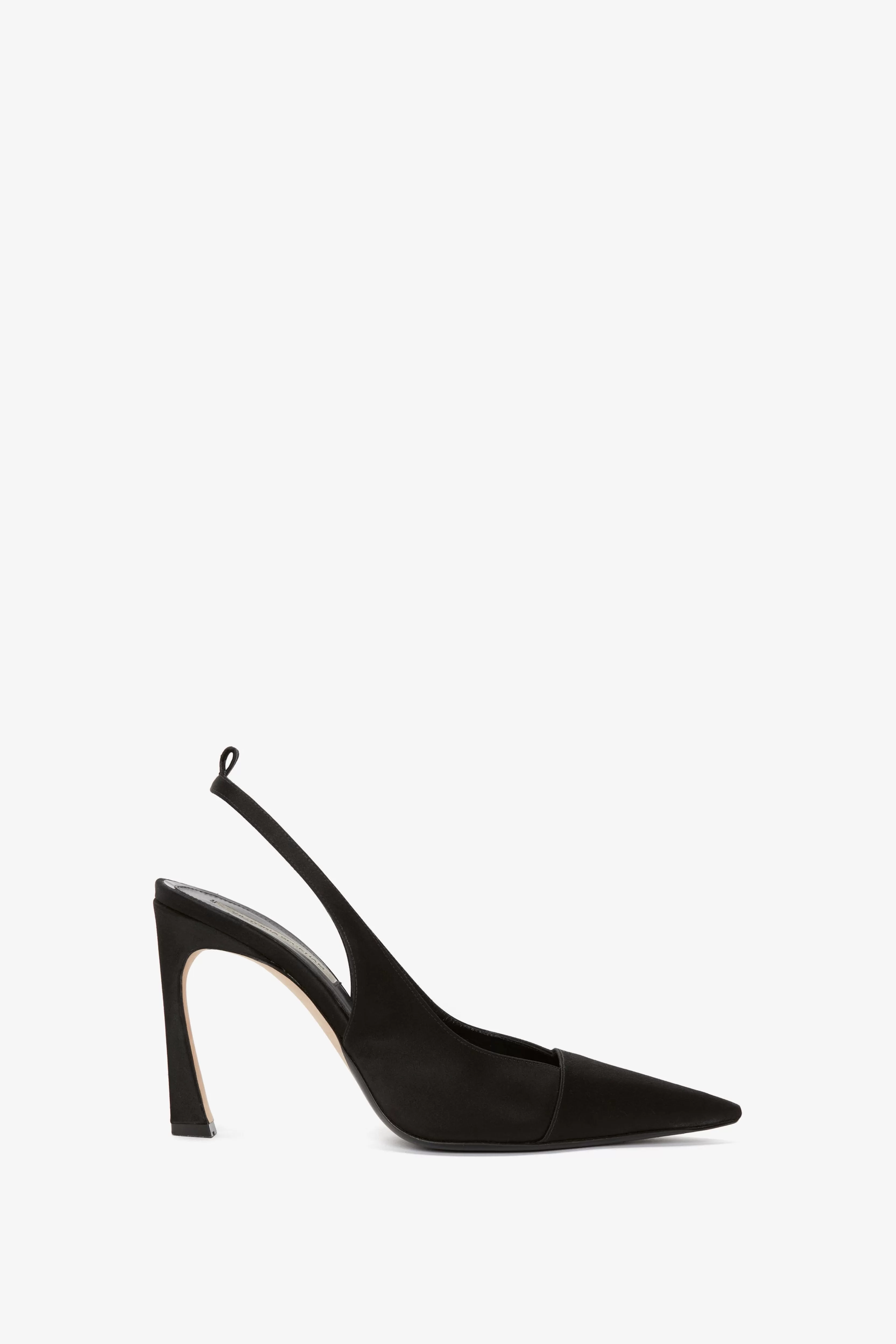 VALENTINE'S DAY | ACCESSORIES Victoria Beckham Eveningwear | Shoes | Pointy Toe Satin Sling Back Pump In Black