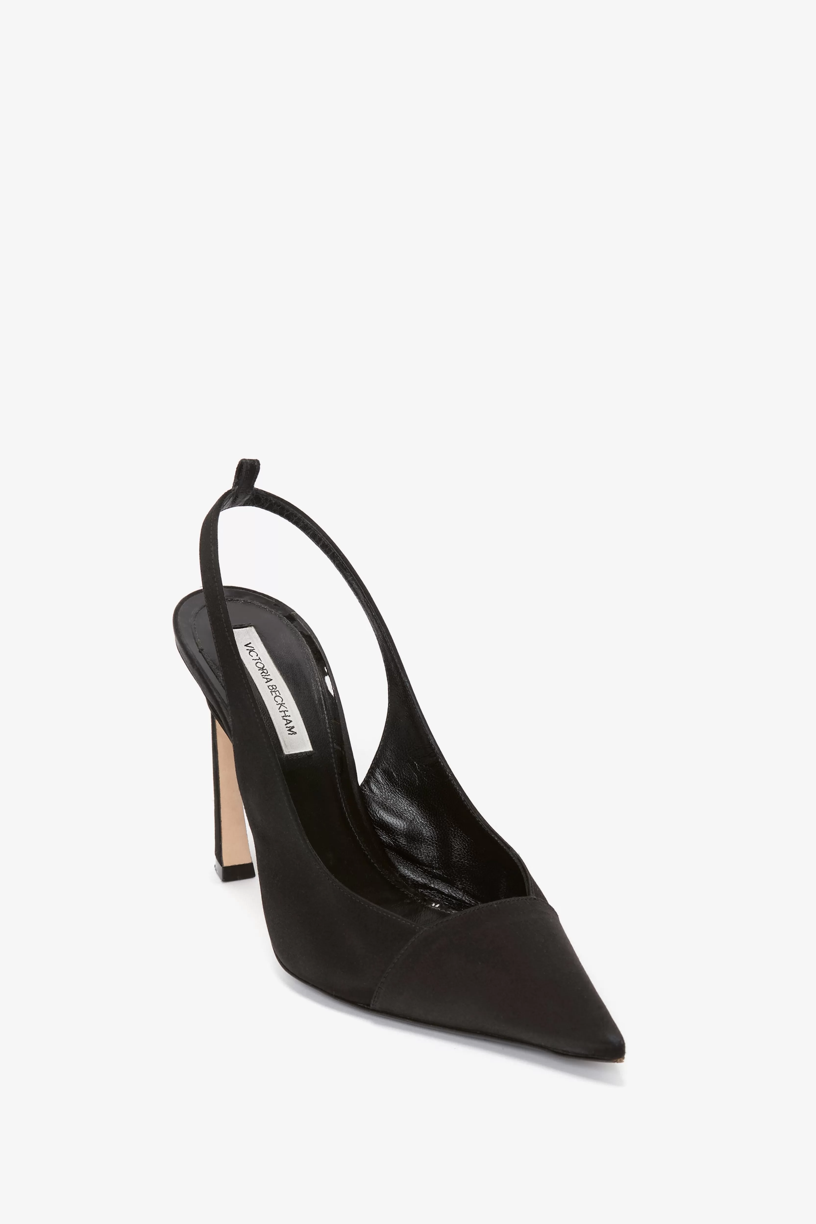 VALENTINE'S DAY | ACCESSORIES Victoria Beckham Eveningwear | Shoes | Pointy Toe Satin Sling Back Pump In Black