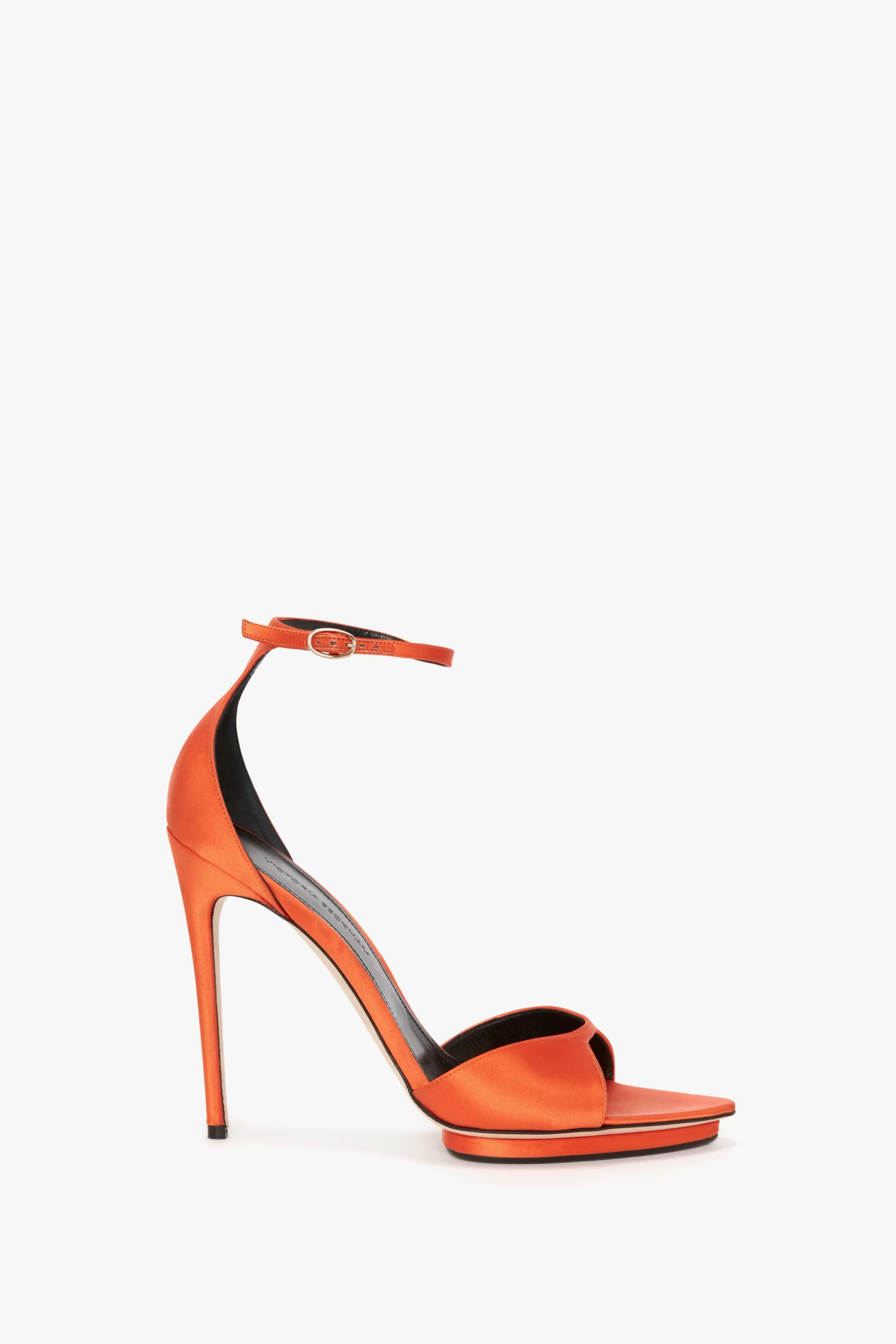 READY TO WEAR Victoria Beckham Sale | Pointy Toe Stiletto Sandal in Orange Satin