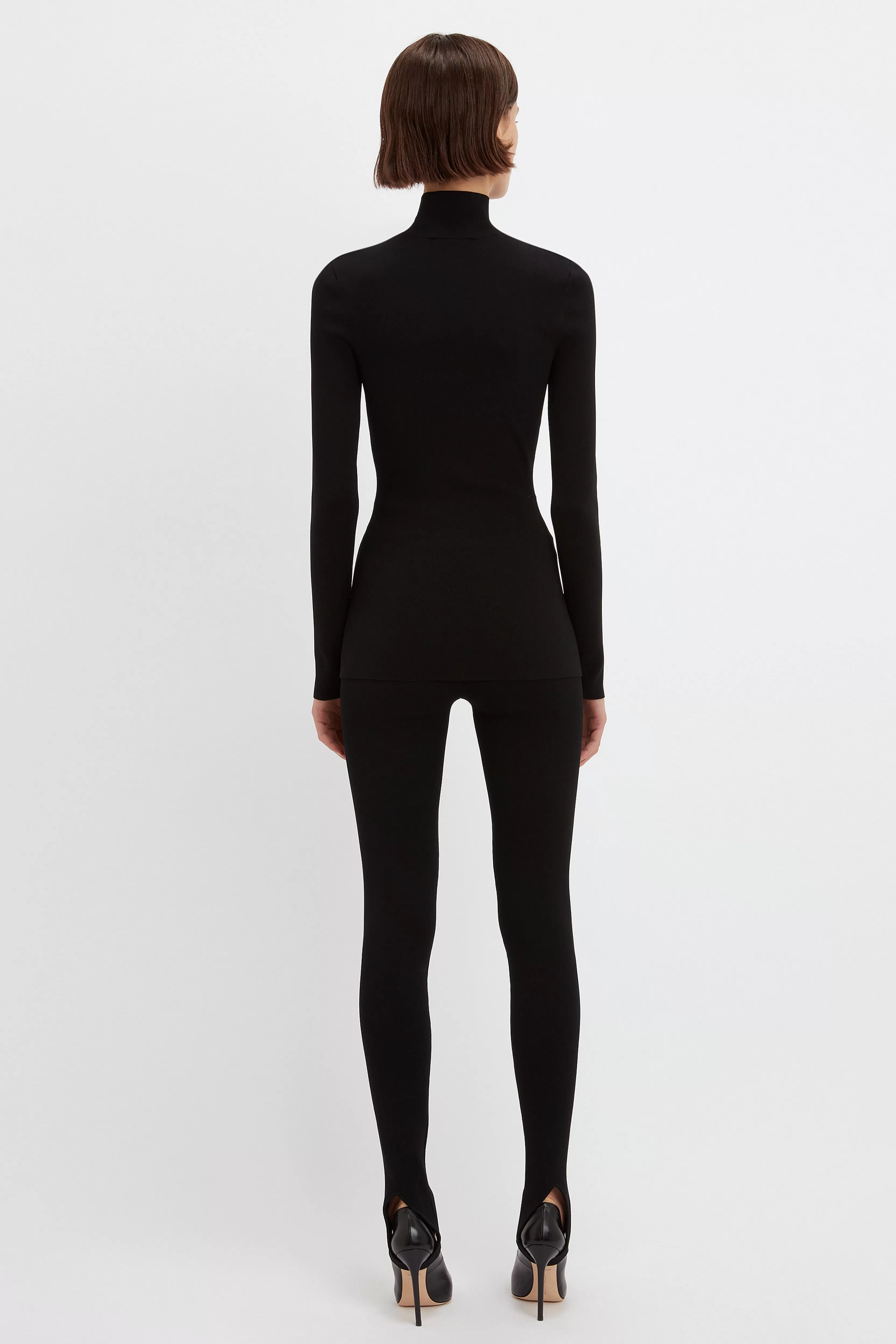 READY TO WEAR Victoria Beckham Shirts & Tops | Knitwear | Polo Neck Knitted Top In Black