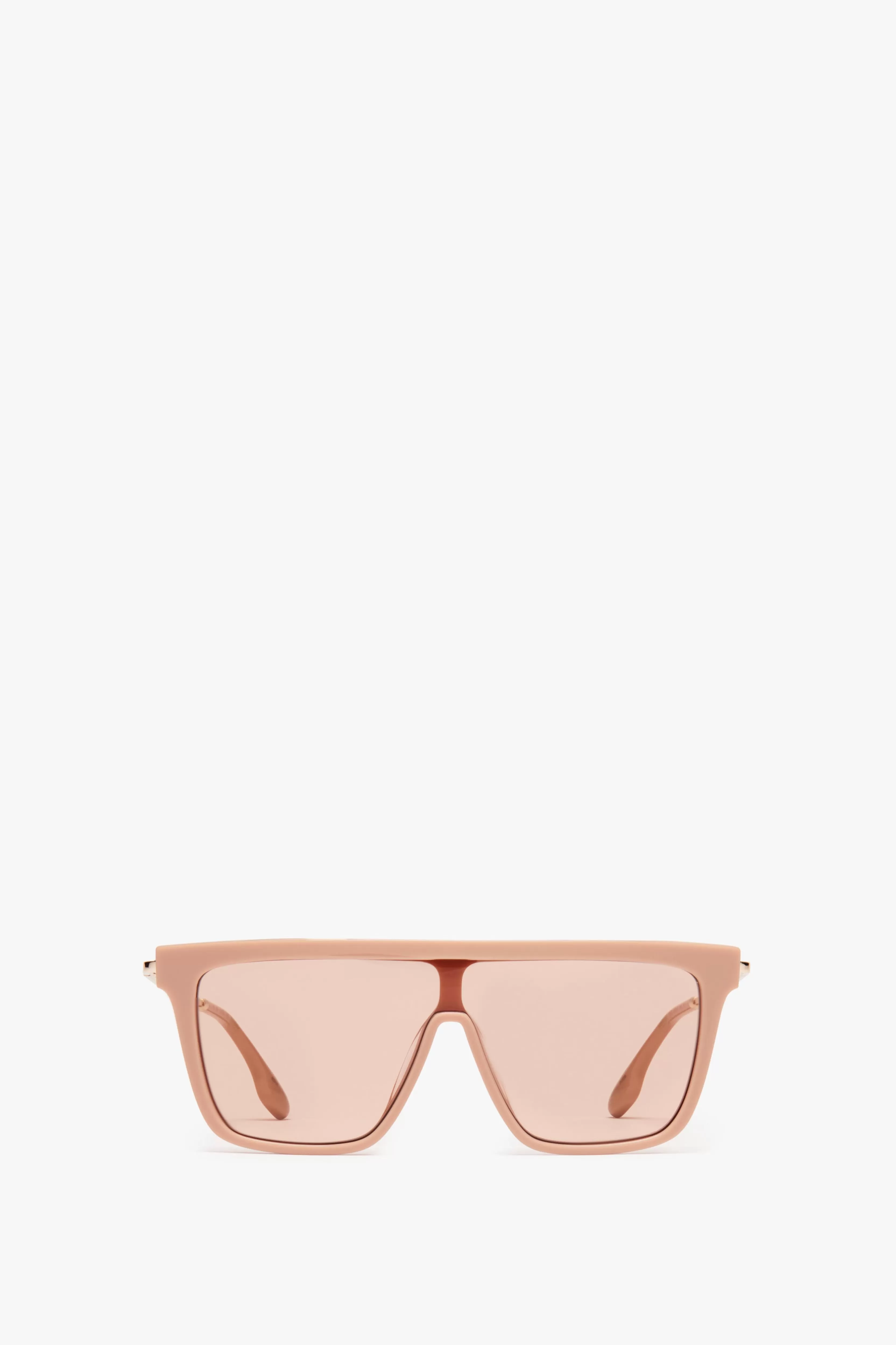 ACCESSORIES Victoria Beckham Eyewear | Rectangular Shield Sunglasses In Nude