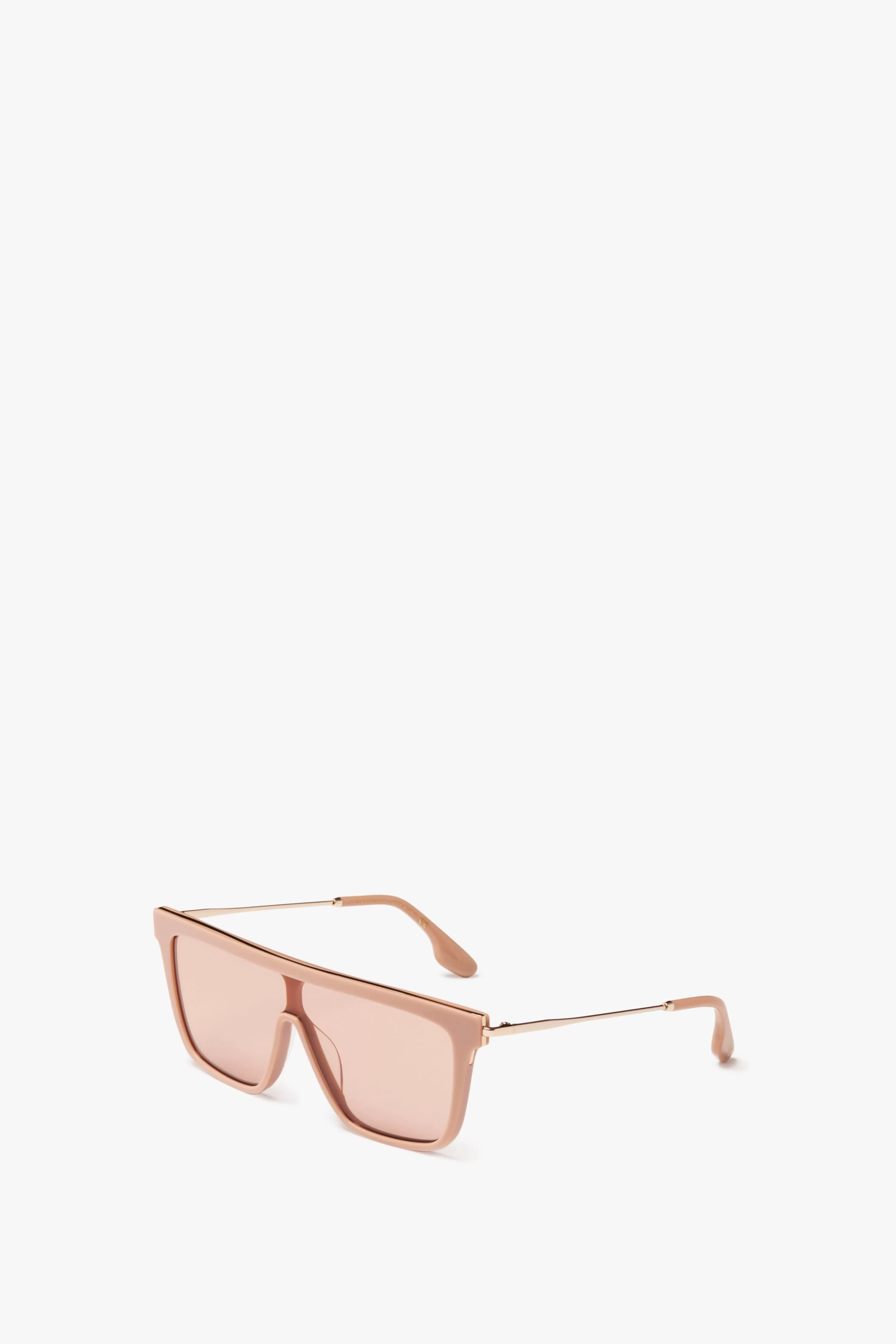 ACCESSORIES Victoria Beckham Eyewear | Rectangular Shield Sunglasses In Nude