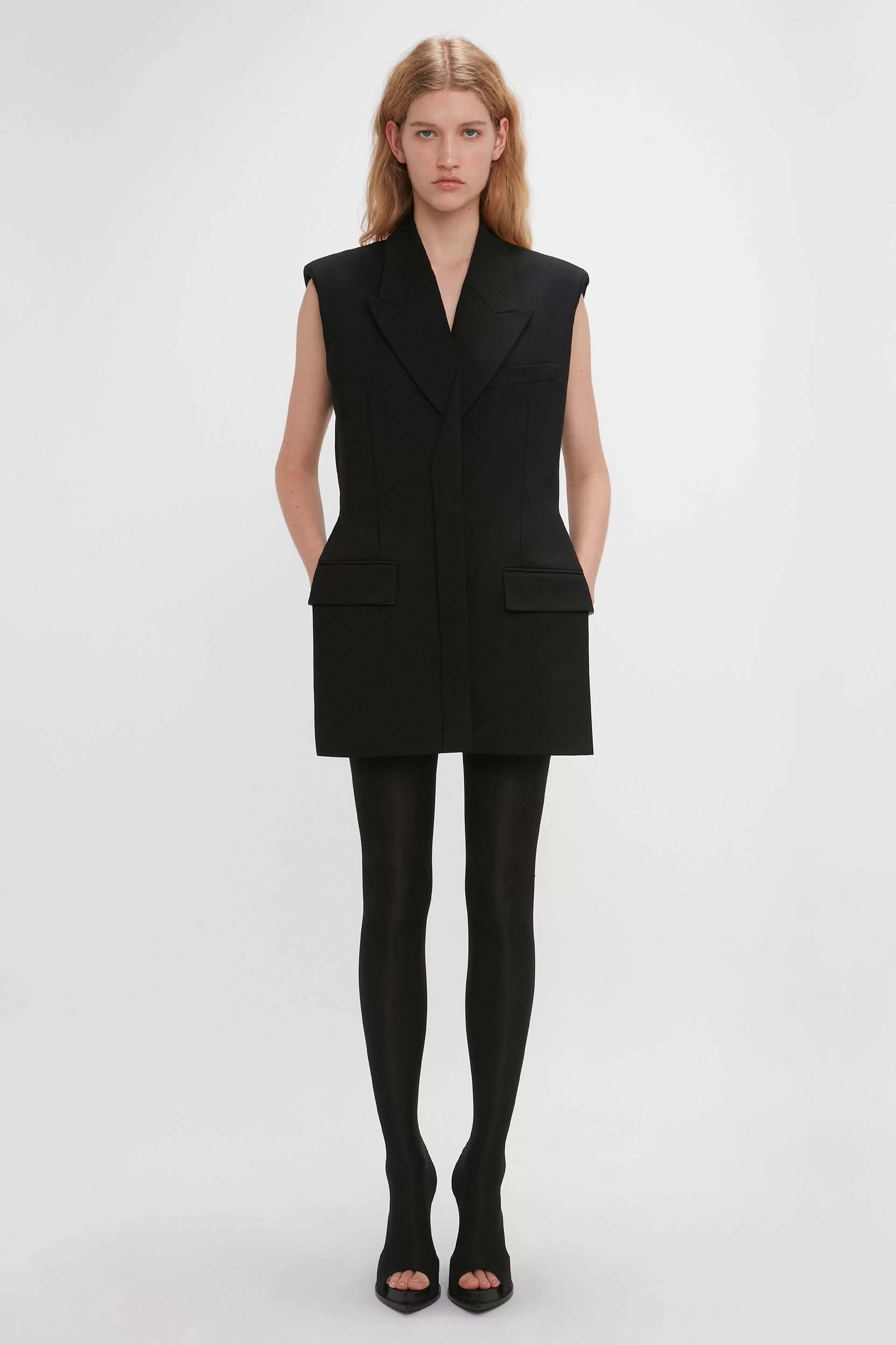 READY TO WEAR | VALENTINE'S DAY Victoria Beckham Dresses | Eveningwear | Sleeveless Tailored Dress In Black