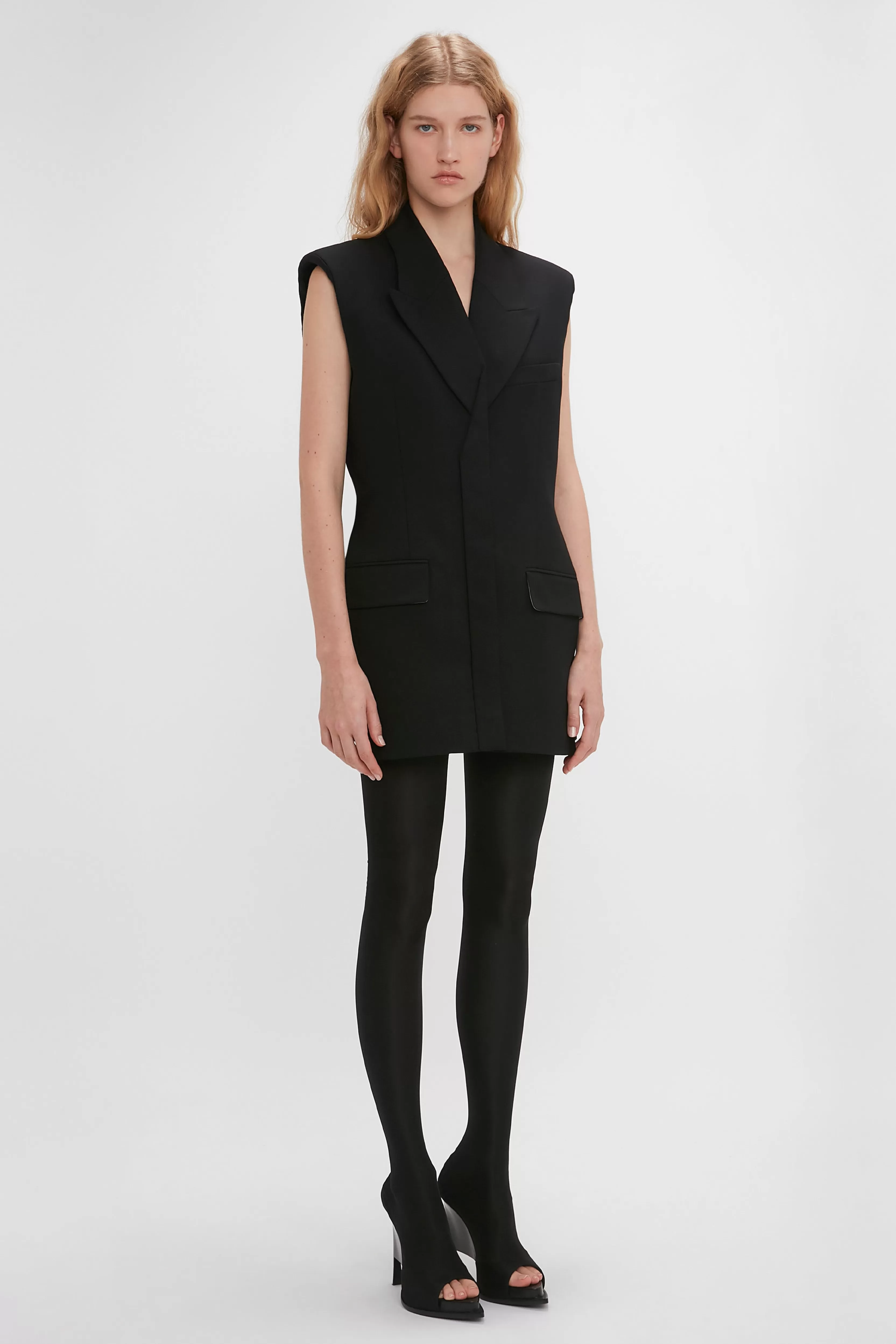 READY TO WEAR | VALENTINE'S DAY Victoria Beckham Dresses | Eveningwear | Sleeveless Tailored Dress In Black