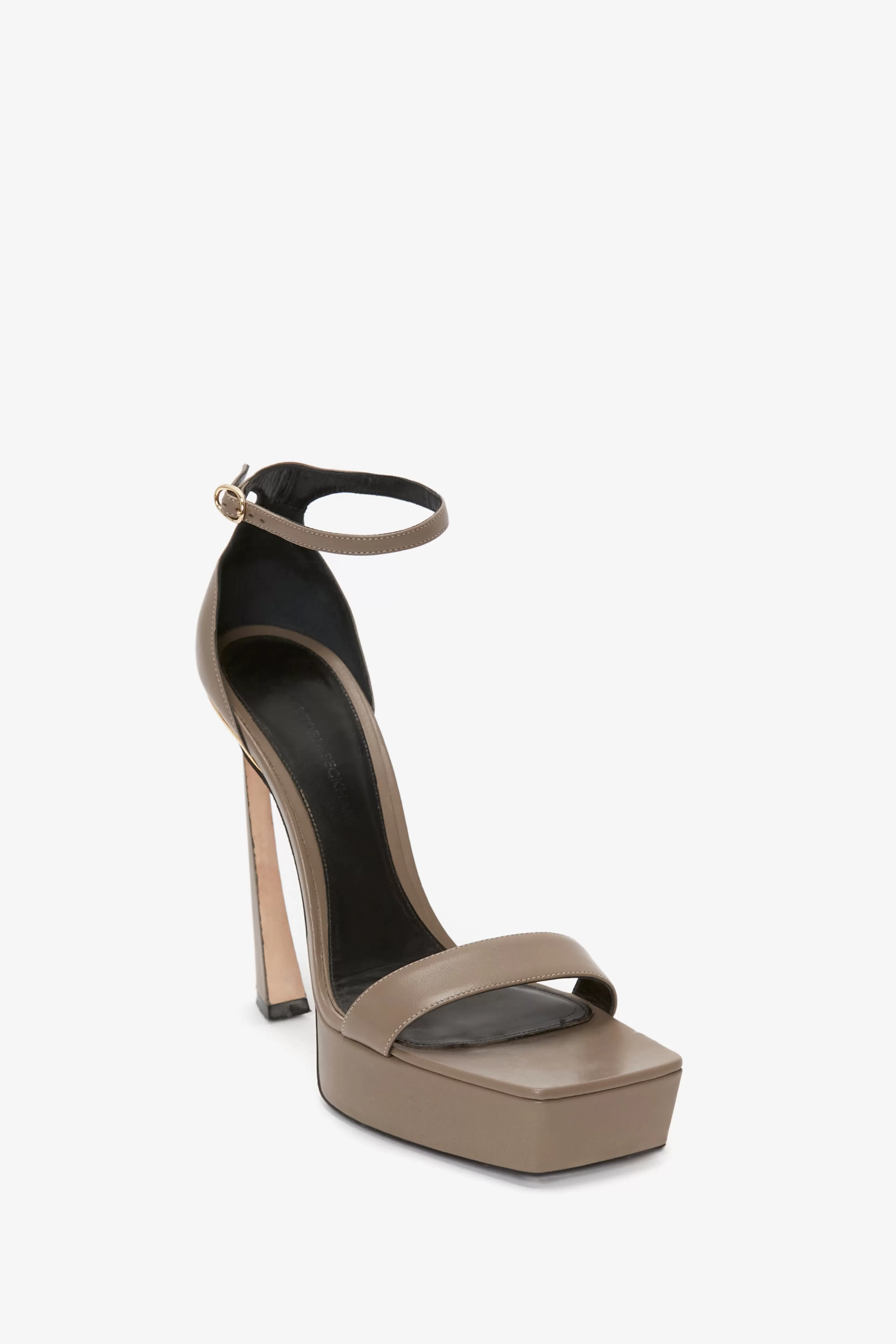 SHOES | ACCESSORIES Victoria Beckham Sandals | Heels | Shoes | Squared Toe Platform Sandal in Beige