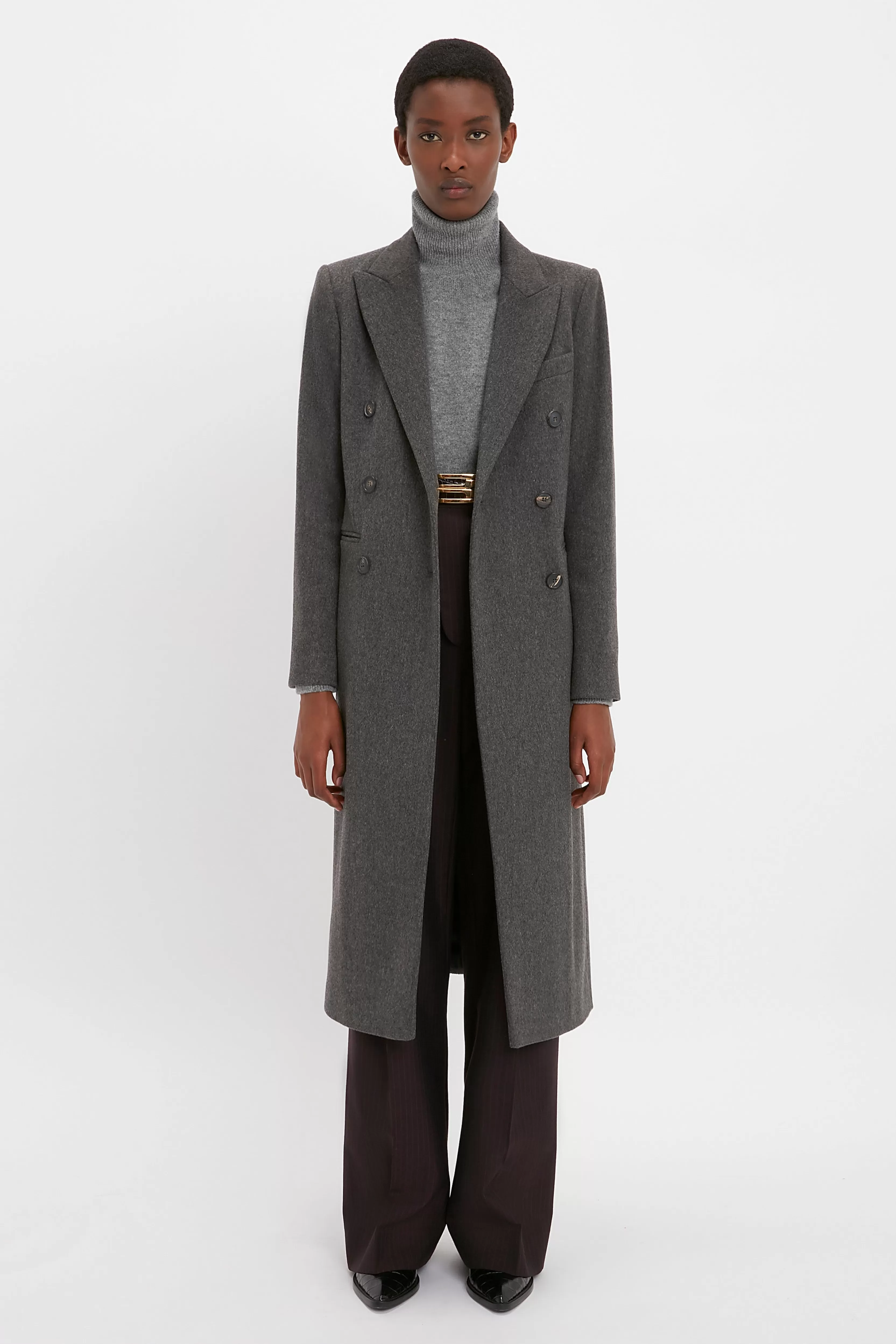 READY TO WEAR Victoria Beckham Jackets & Coats | Tailored Slim Coat In Grey Melange