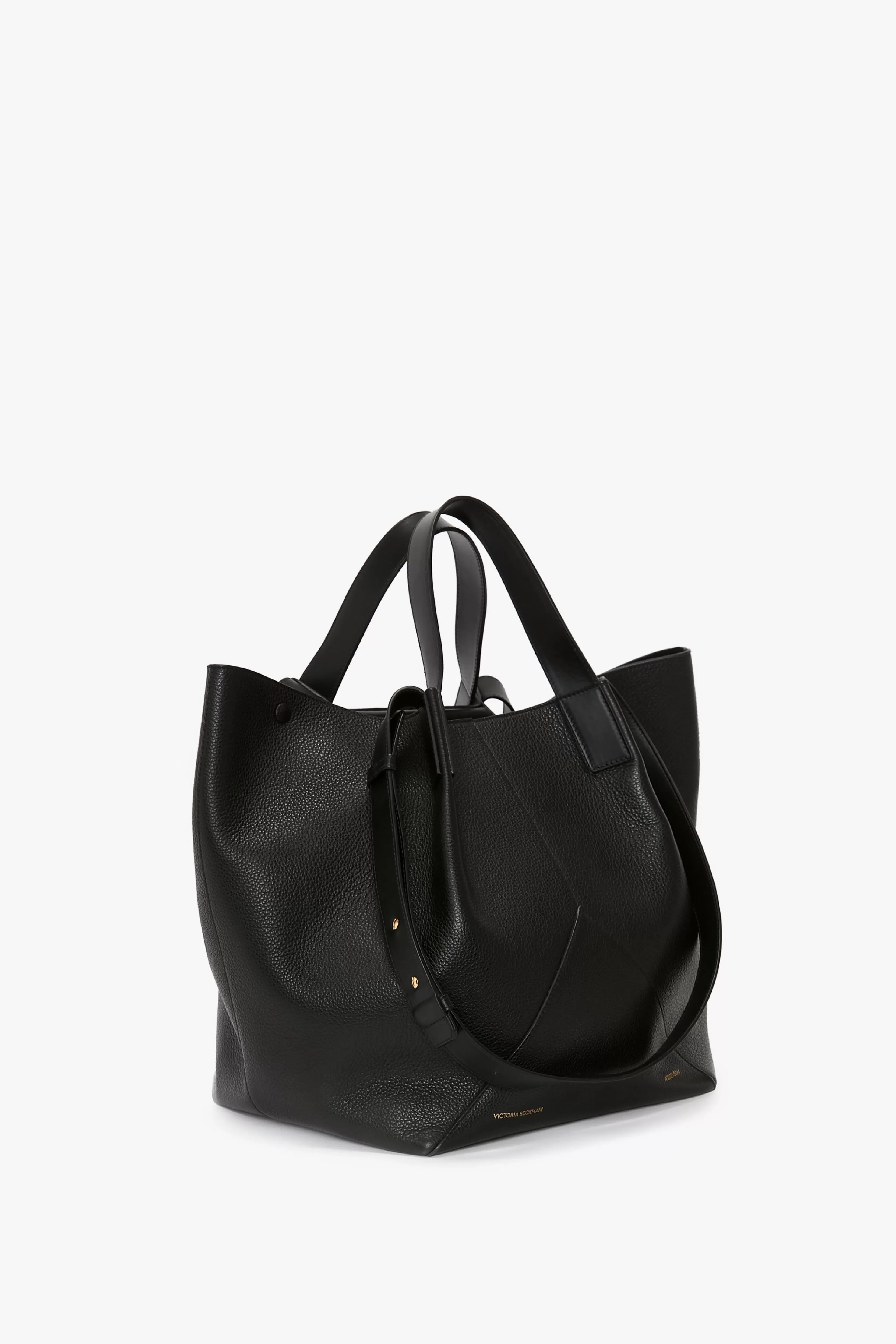 ACCESSORIES | BAGS | READY TO WEAR Victoria Beckham Gifts | Tote Bags | Pre Spring Summer 2024 | Bags | The Medium Tote In Leather Black