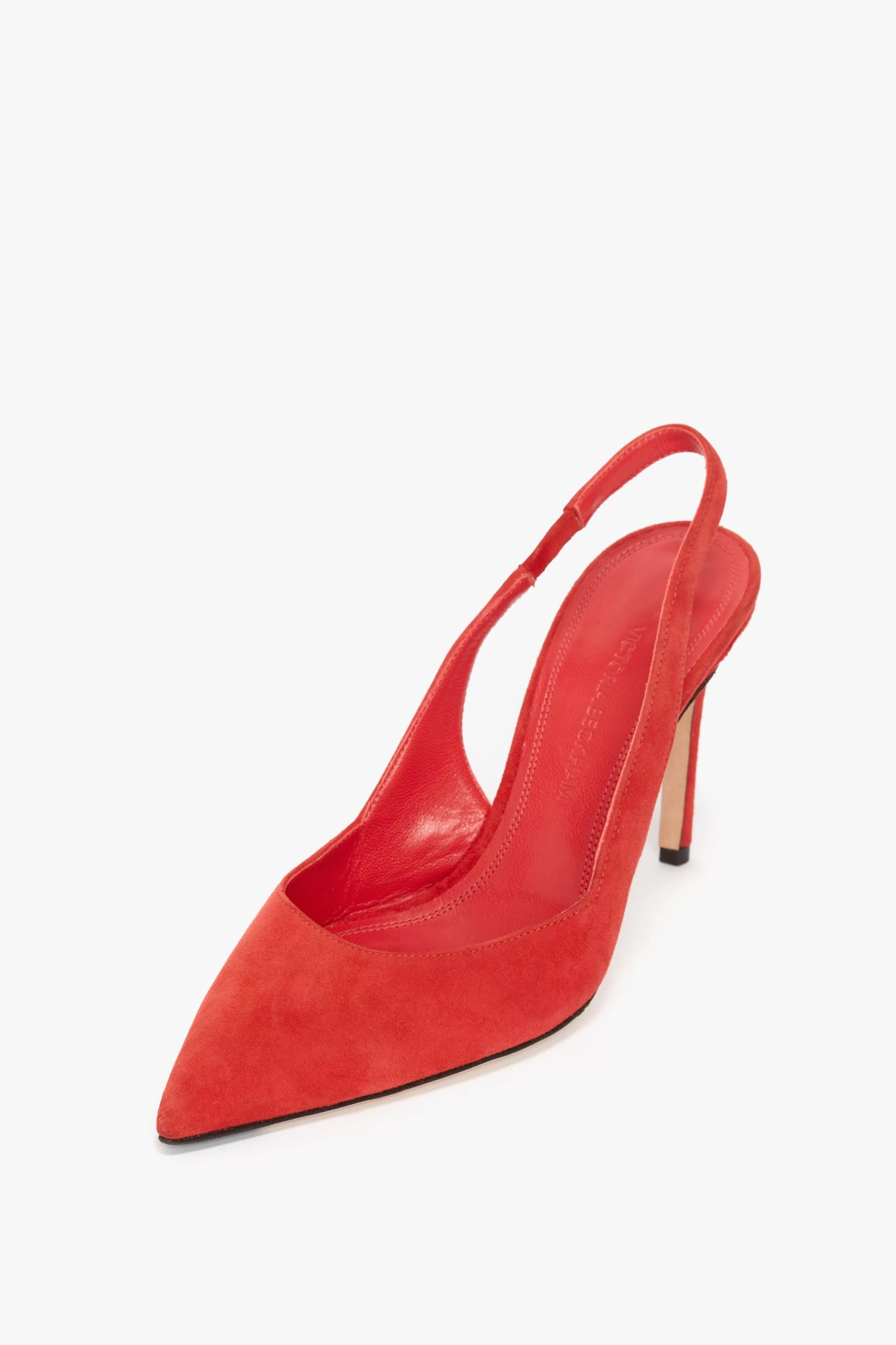 READY TO WEAR Victoria Beckham Sale | V Cut Slingback Pump In Orange Suede