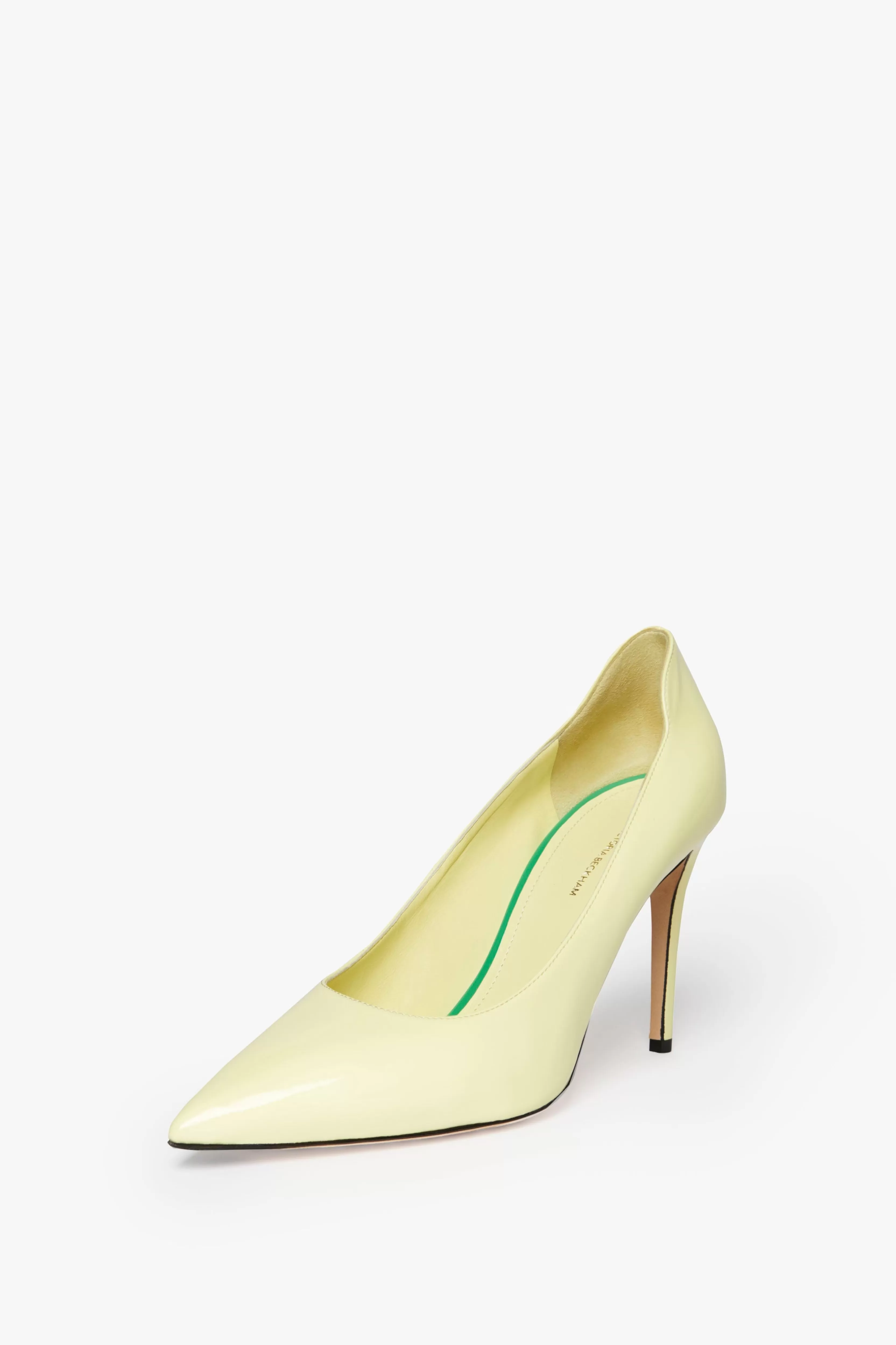 READY TO WEAR Victoria Beckham Sale | VB 90mm Pump In Pale Lemon Yellow