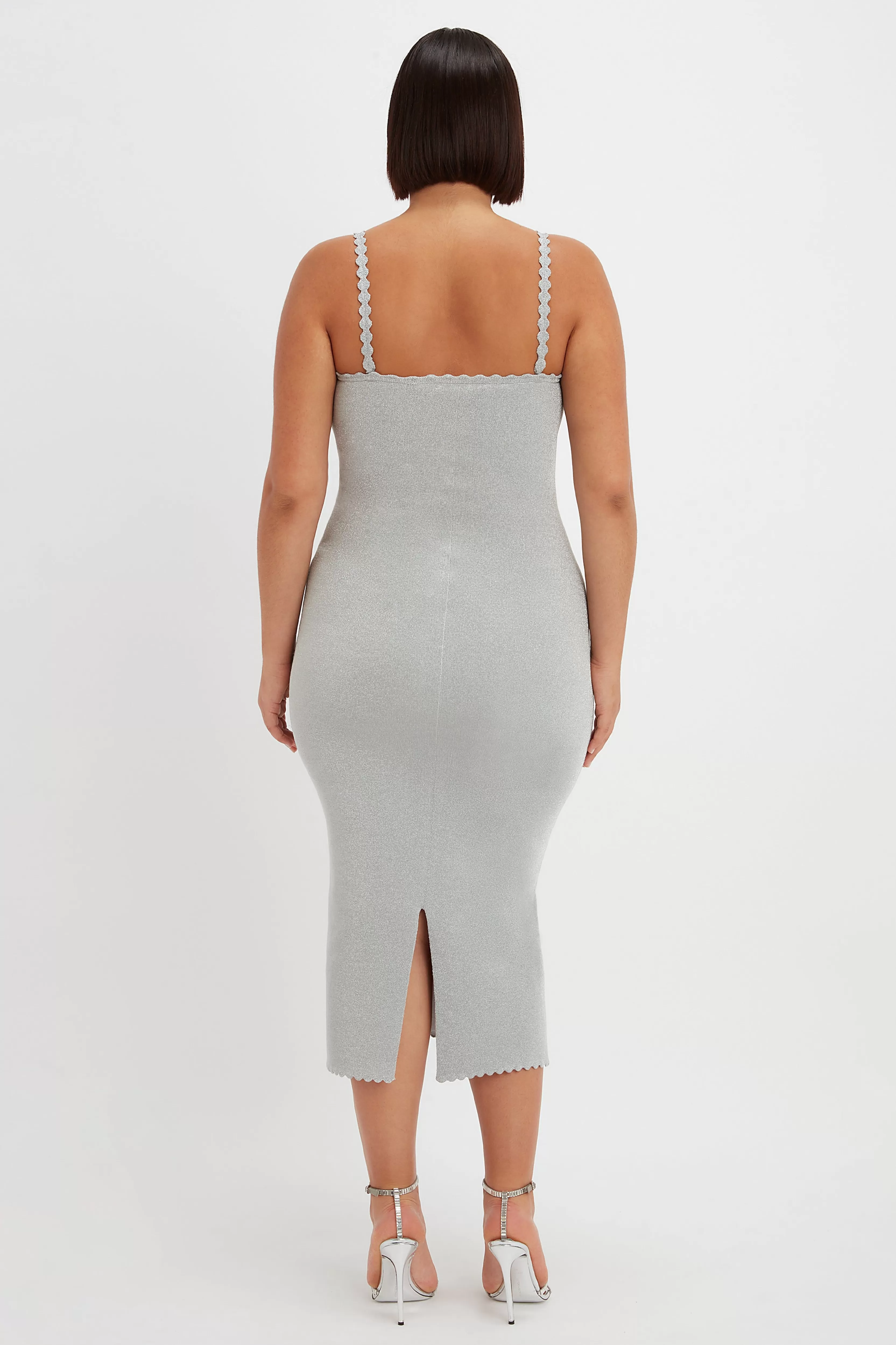 READY TO WEAR Victoria Beckham VB Body | Sale | VB Body Bandeau Dress in Silver