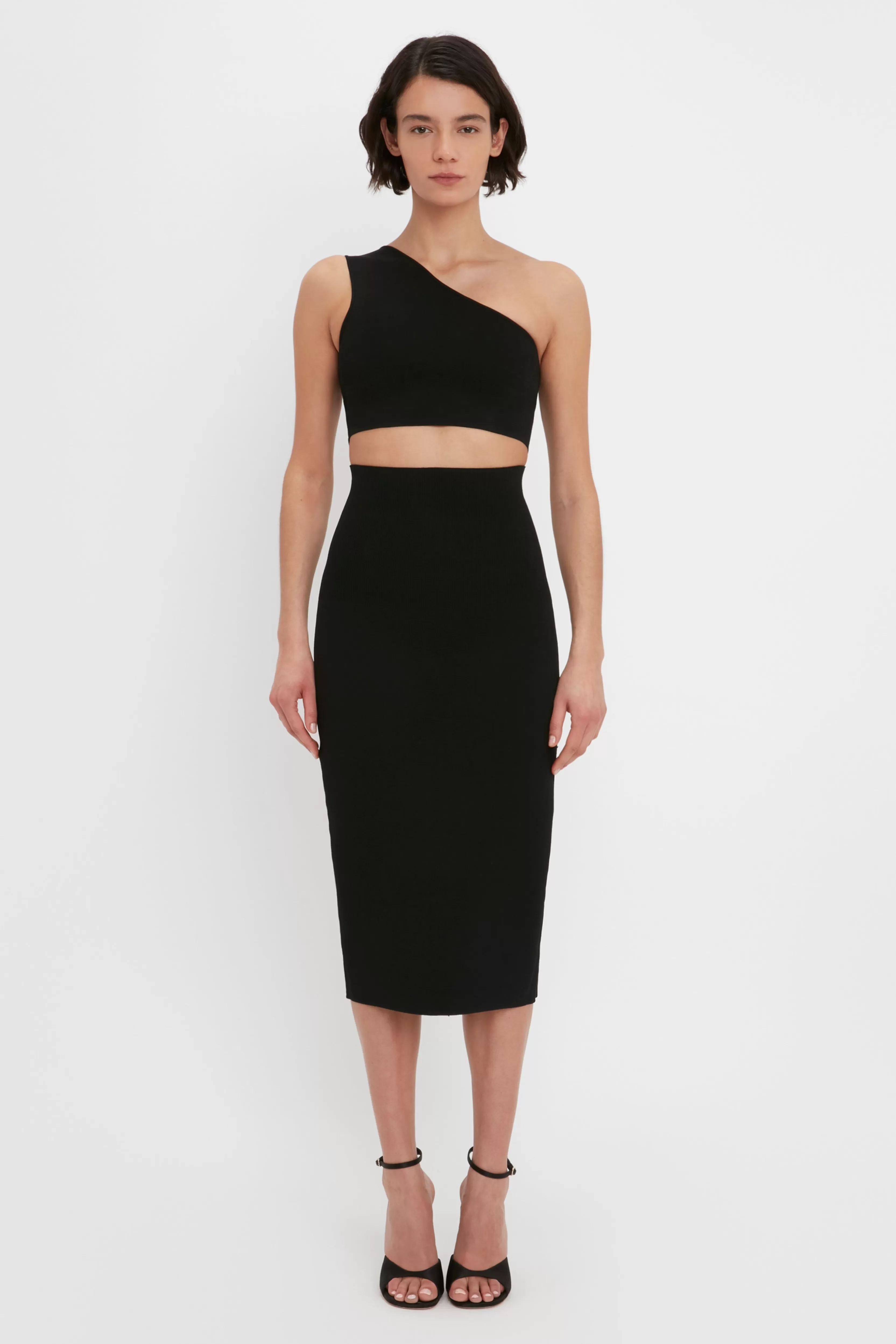 READY TO WEAR Victoria Beckham VB Body | Skirts | VB Body Fitted Midi Skirt In Black