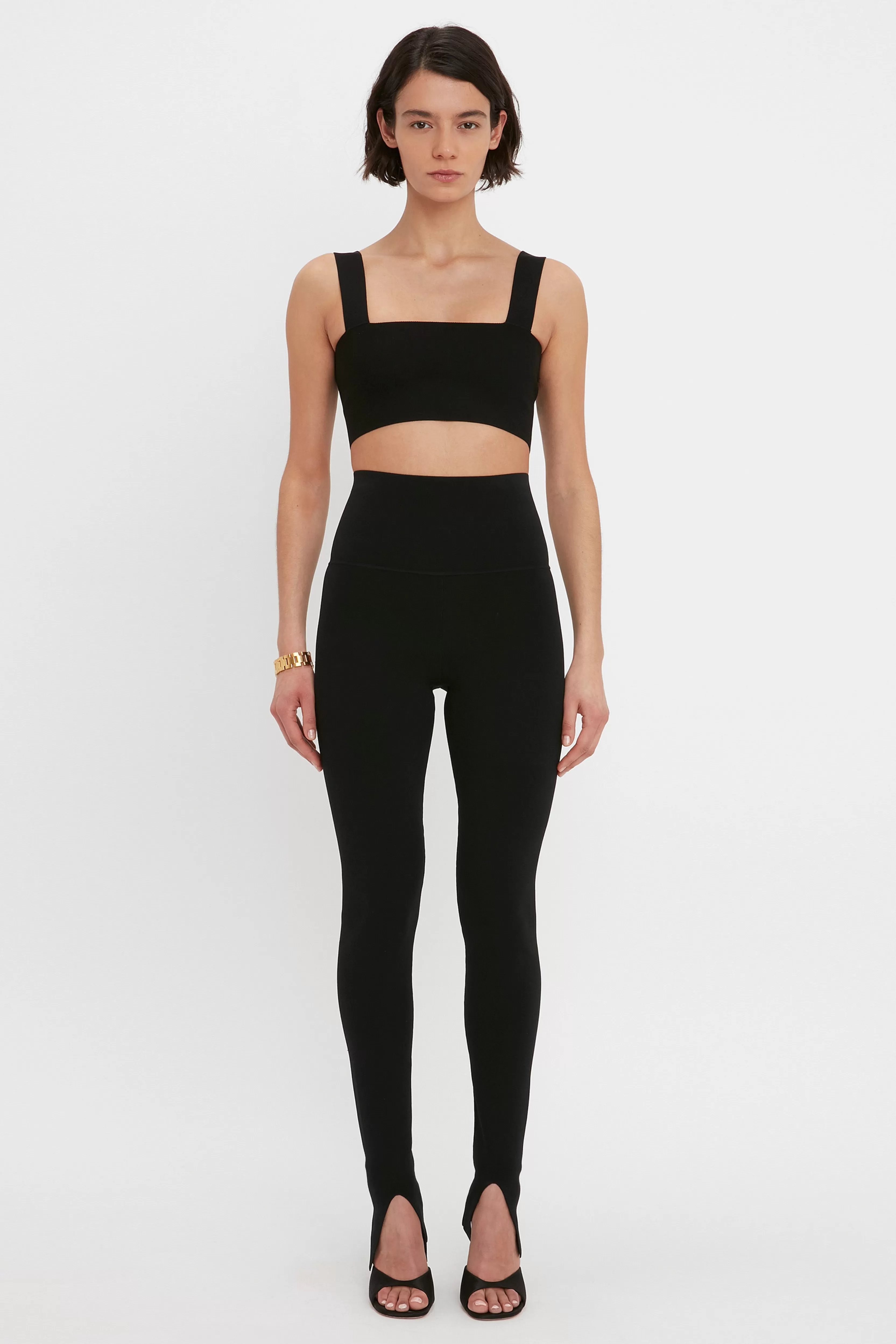 READY TO WEAR Victoria Beckham VB Body | Trousers | VB Body Split Front Leggings In Black