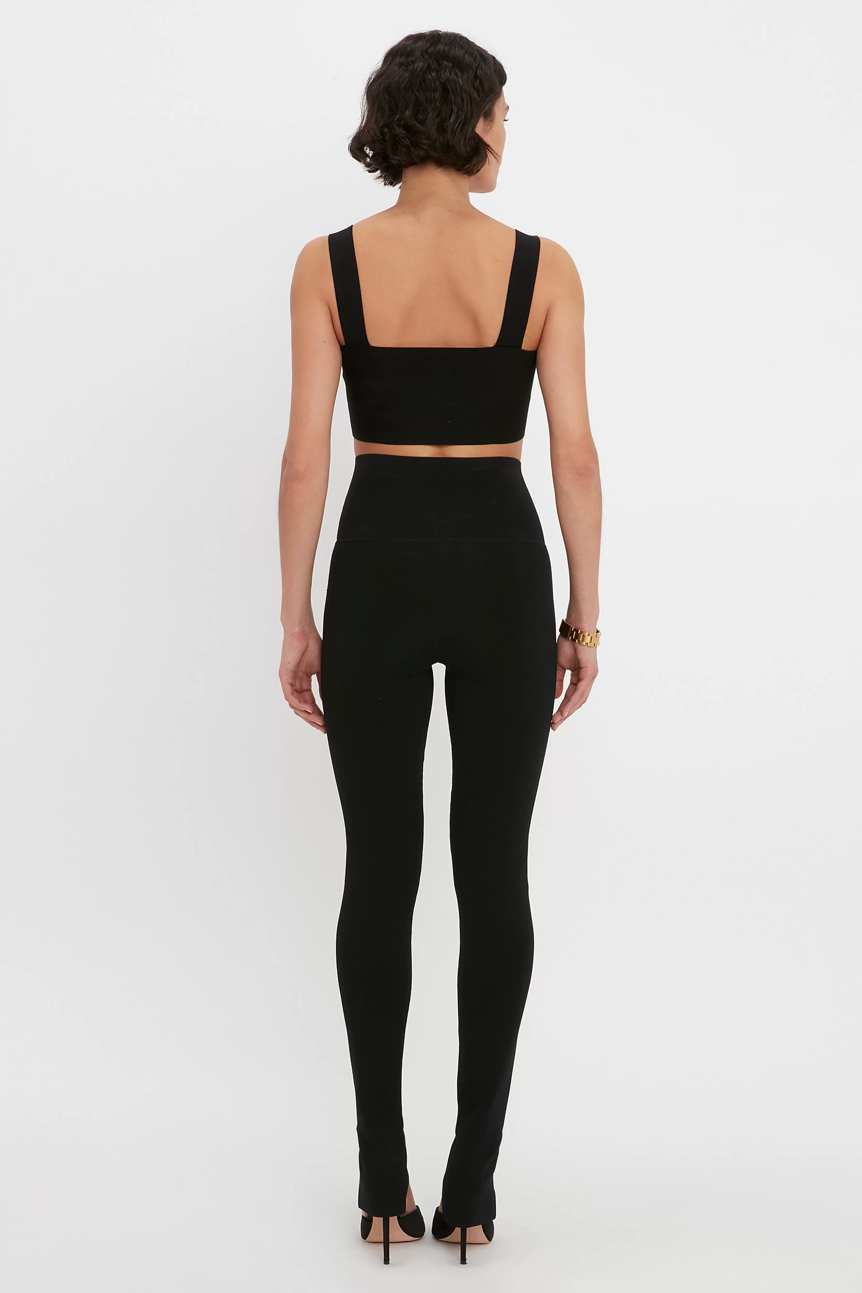 READY TO WEAR Victoria Beckham VB Body | Trousers | VB Body Split Front Leggings In Black