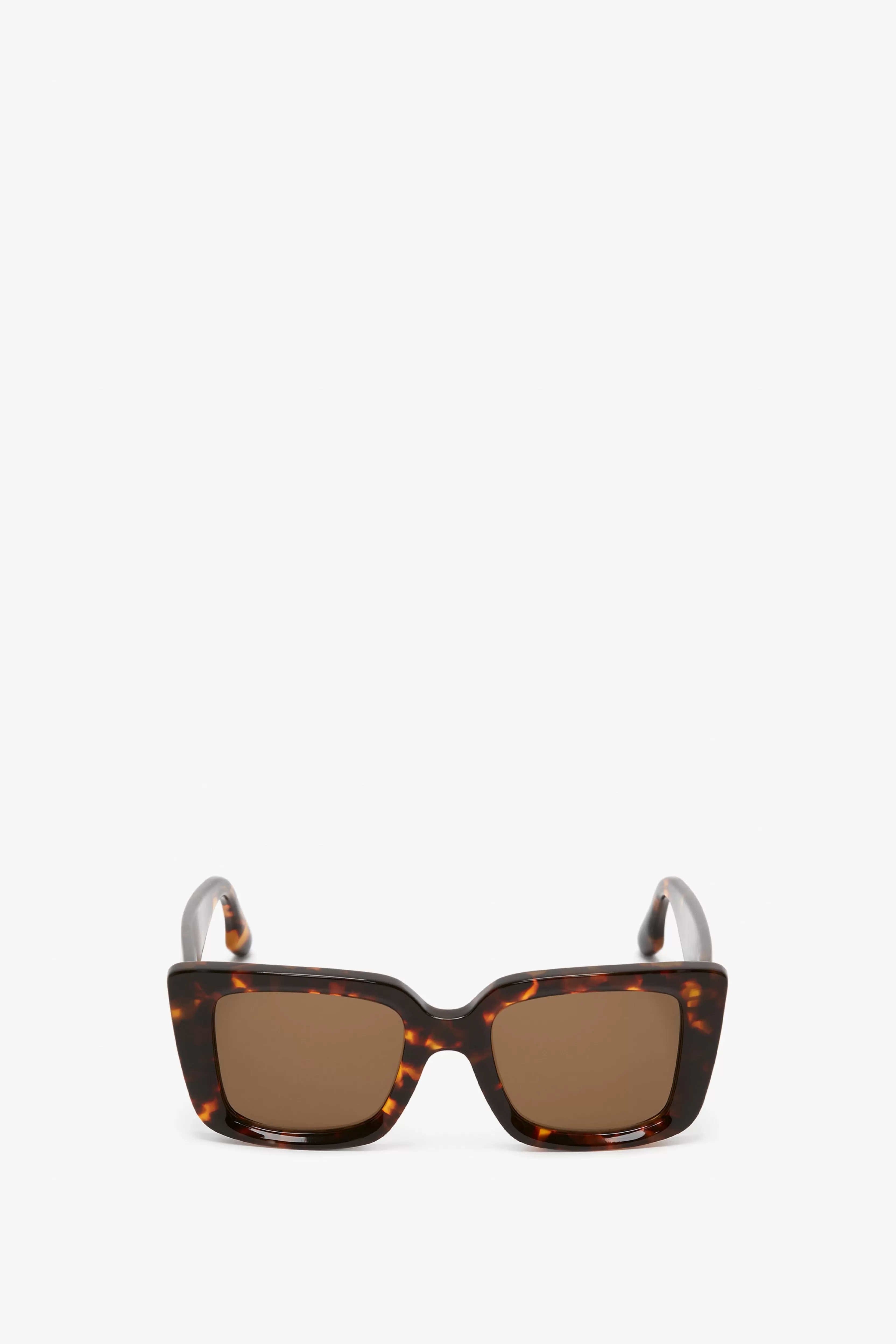 ACCESSORIES Victoria Beckham Gifts | Eyewear | VB Monogram Detail Sunglasses in Dark Havana