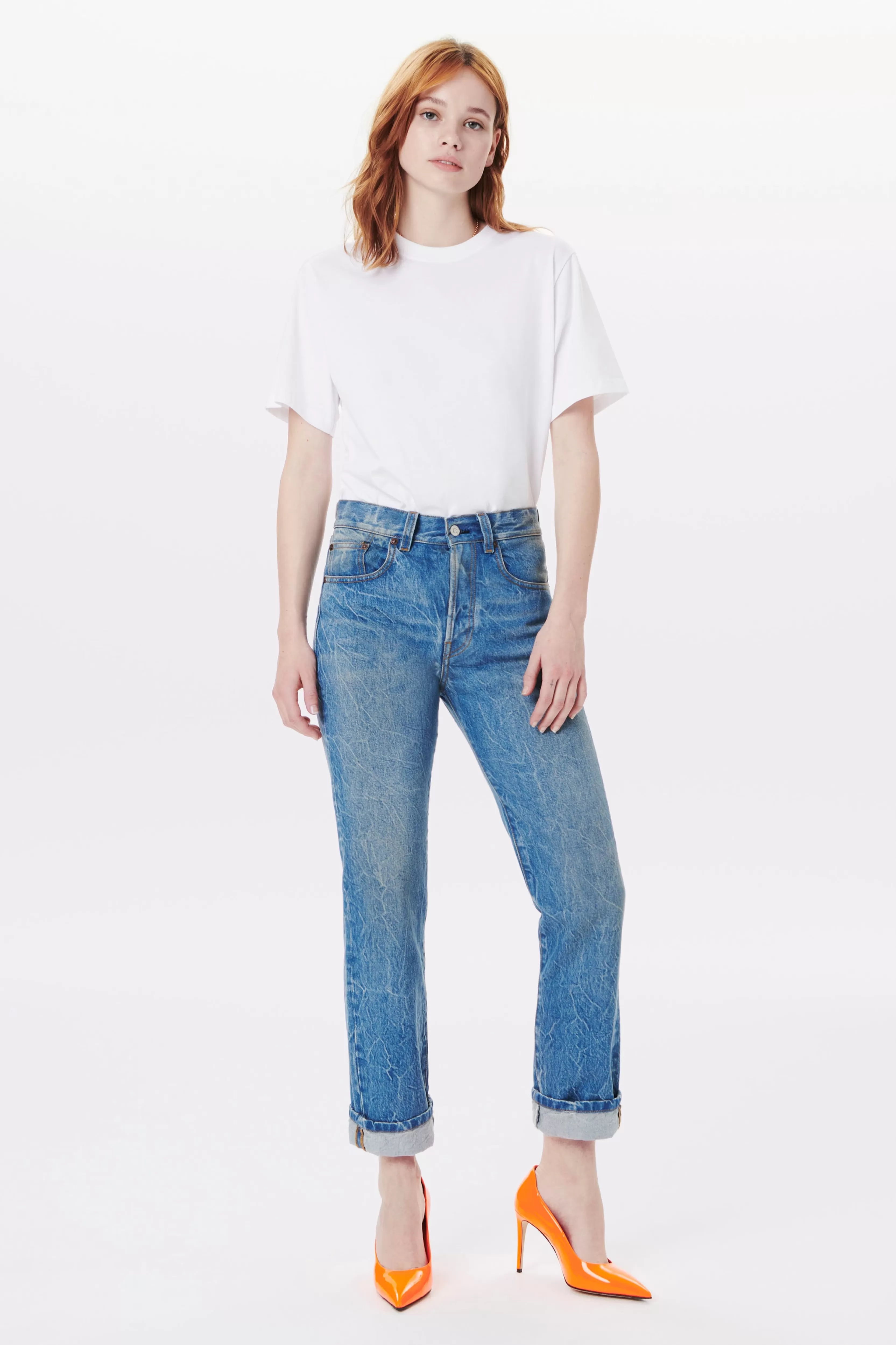 READY TO WEAR Victoria Beckham Denim | Victoria Mid-Rise Jean In Miami Wash