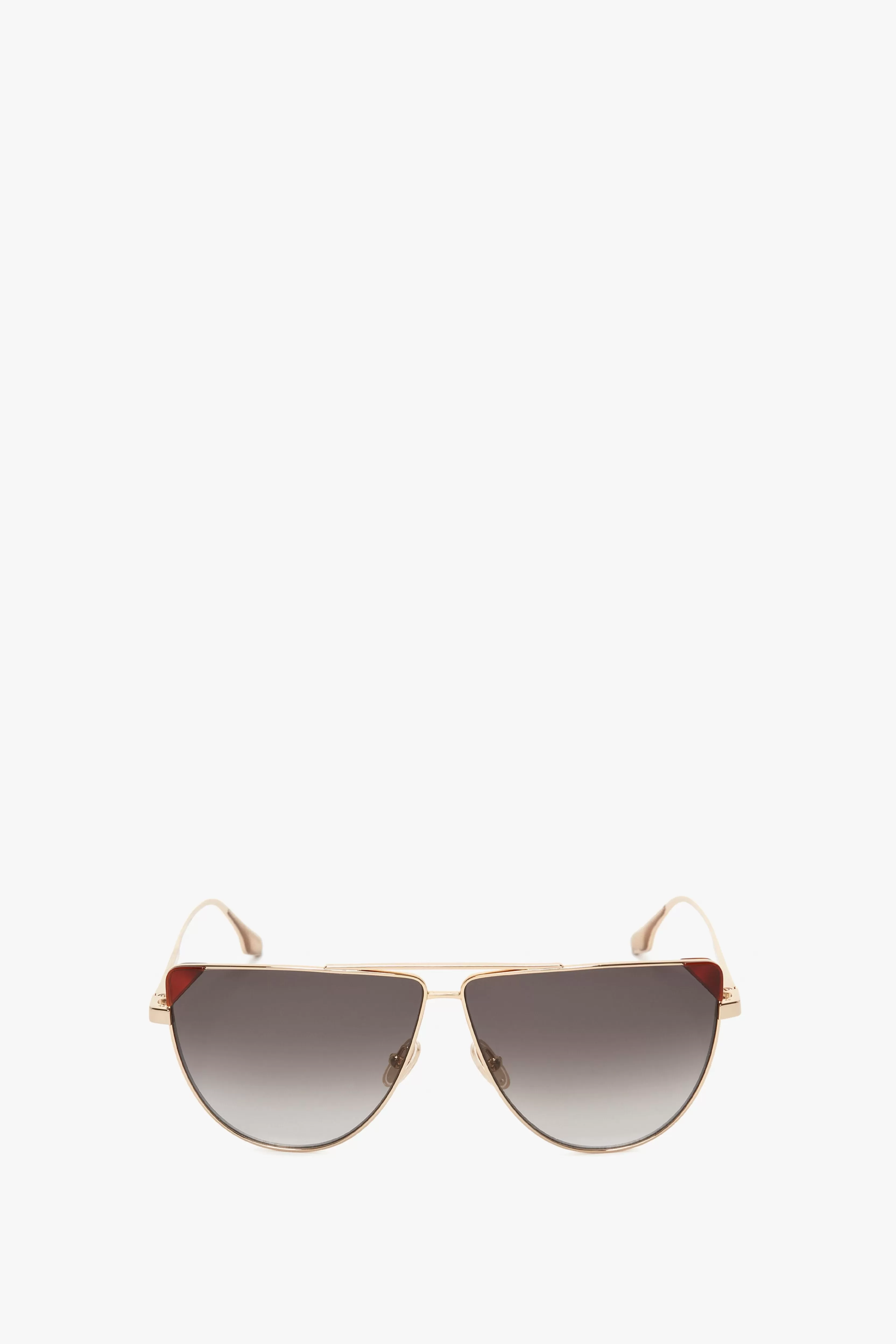 ACCESSORIES Victoria Beckham Eyewear | V-Line Aviator In Gold Blonde Havana