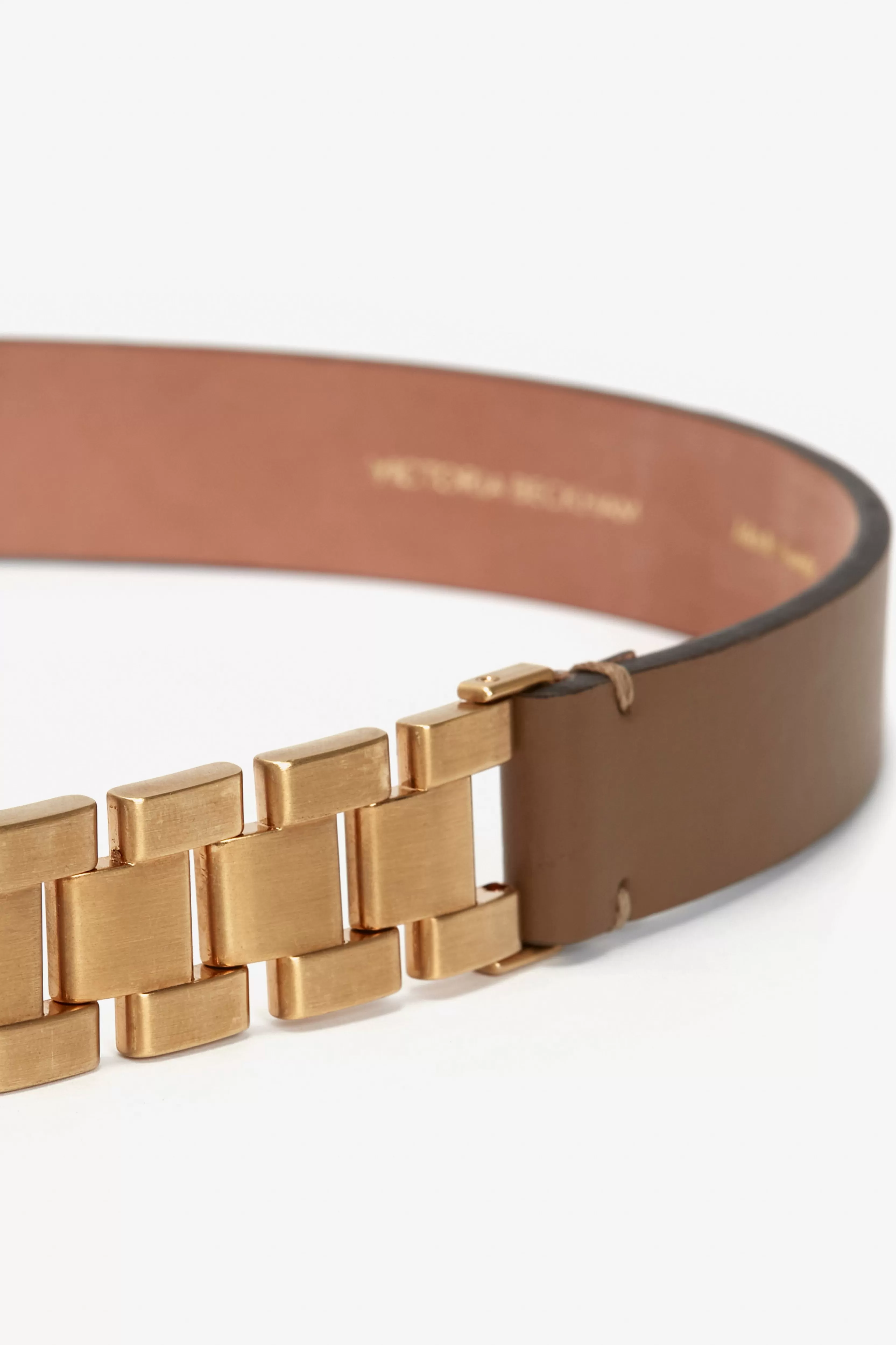 ACCESSORIES Victoria Beckham Belts | Watch Strap detail Belt in -Brown Khaki